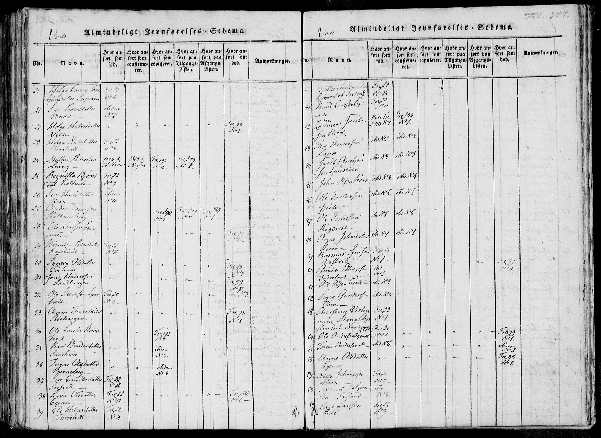 Skjold sokneprestkontor, AV/SAST-A-101847/H/Ha/Haa/L0004: Parish register (official) no. A 4 /2, 1815-1830, p. 344