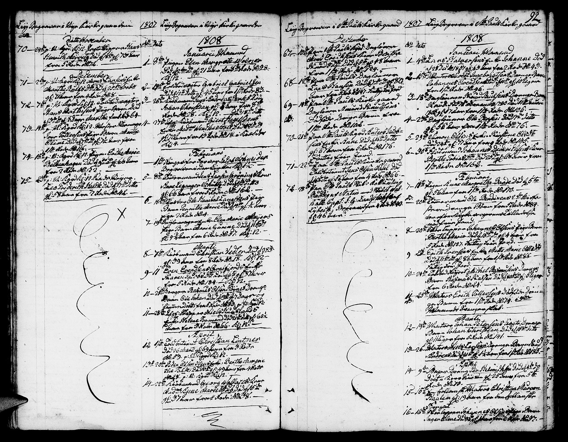 Nykirken Sokneprestembete, SAB/A-77101/H/Hab/L0002: Parish register (copy) no. A 3, 1775-1820, p. 92