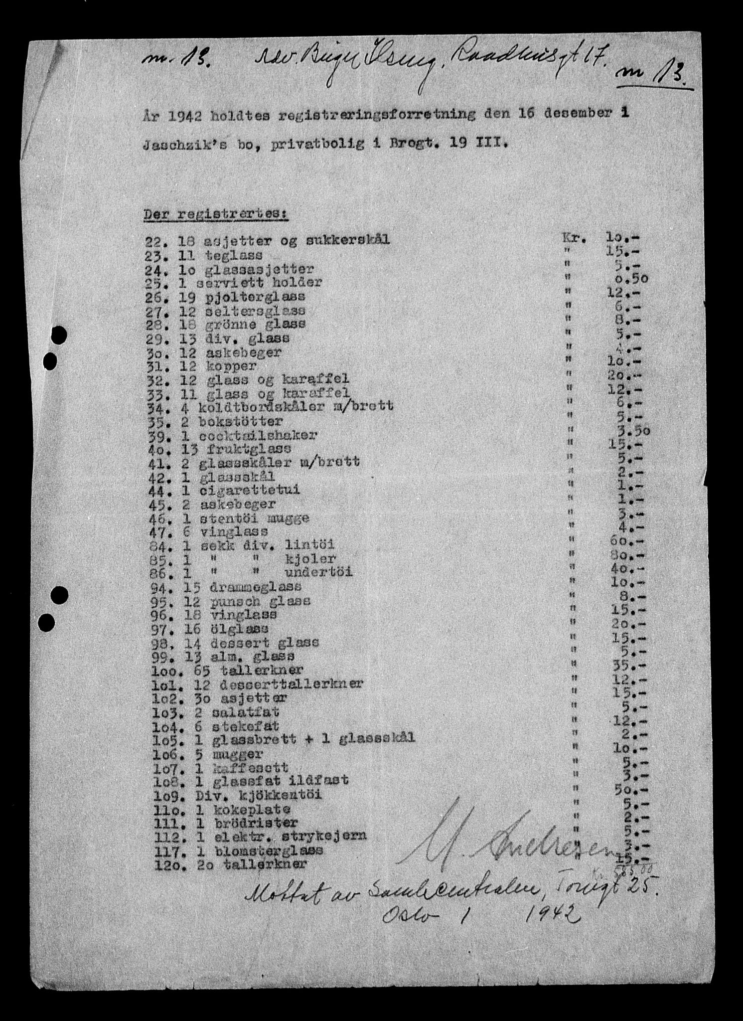 Justisdepartementet, Tilbakeføringskontoret for inndratte formuer, AV/RA-S-1564/H/Hc/Hcc/L0947: --, 1945-1947, p. 421