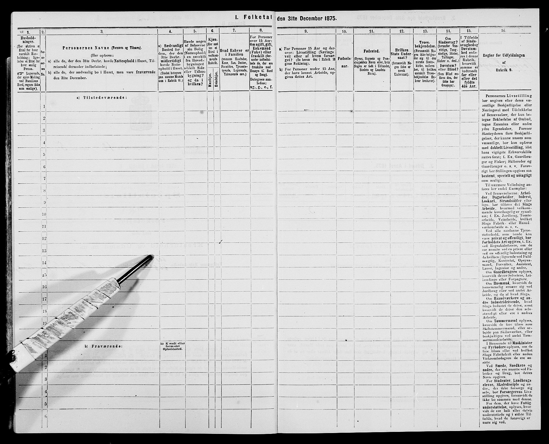 SAK, 1875 census for 1041L Vanse/Vanse og Farsund, 1875, p. 2159