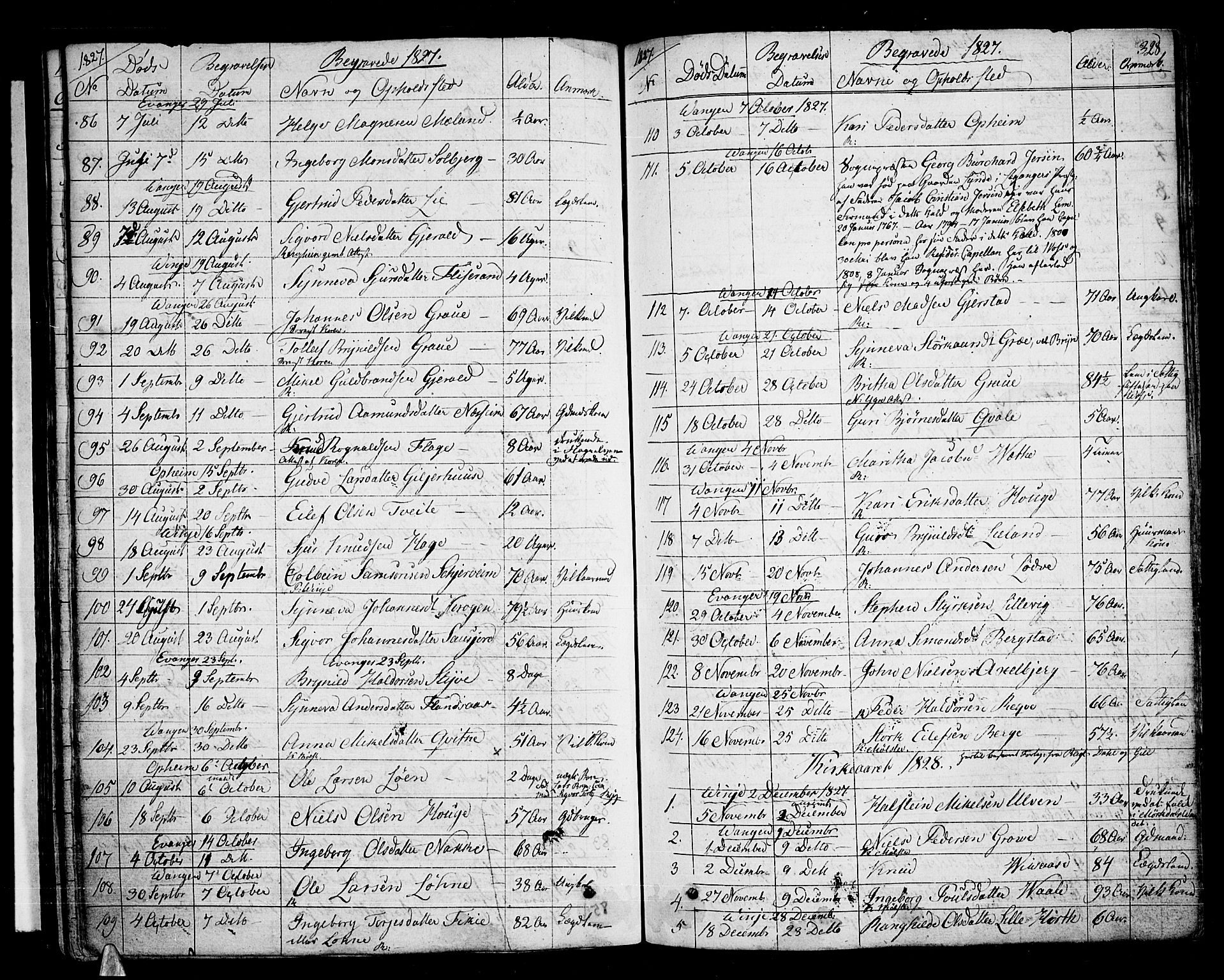 Voss sokneprestembete, SAB/A-79001/H/Haa: Parish register (official) no. A 12, 1823-1837, p. 328