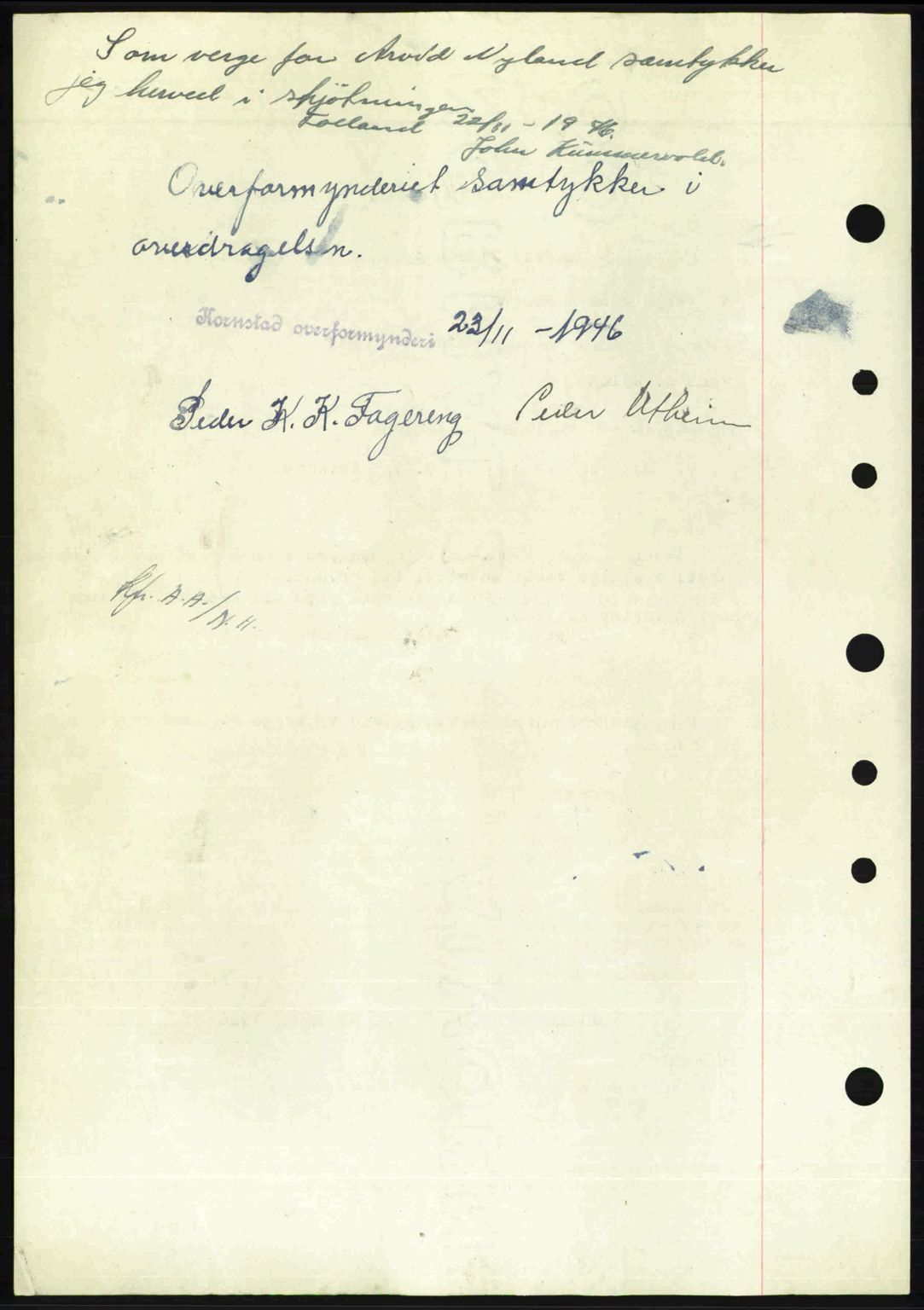 Nordmøre sorenskriveri, AV/SAT-A-4132/1/2/2Ca: Mortgage book no. A103, 1946-1947, Diary no: : 2463/1946