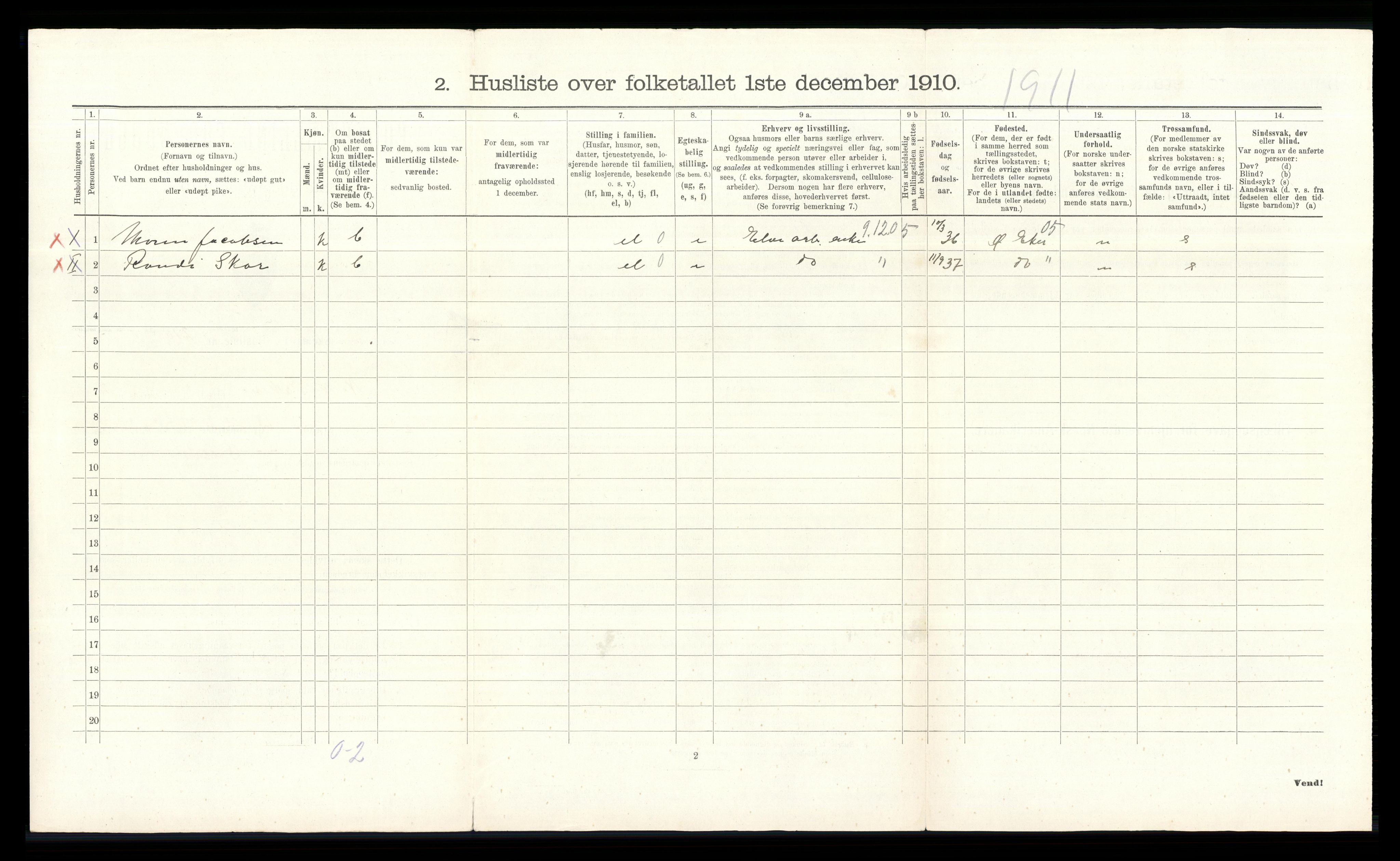 RA, 1910 census for Nedre Eiker, 1910, p. 626