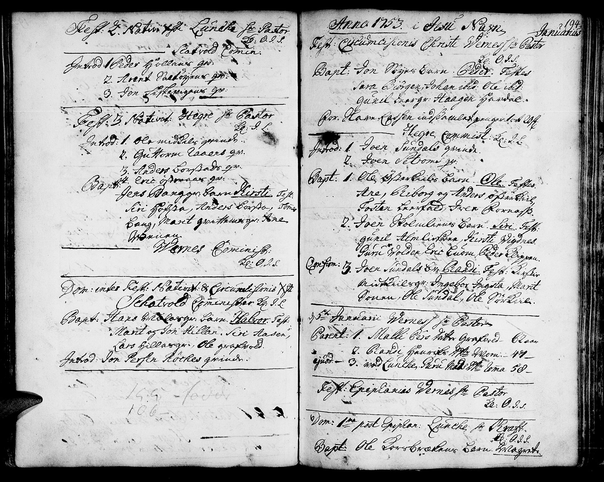 Ministerialprotokoller, klokkerbøker og fødselsregistre - Nord-Trøndelag, SAT/A-1458/709/L0056: Parish register (official) no. 709A04, 1740-1756, p. 194