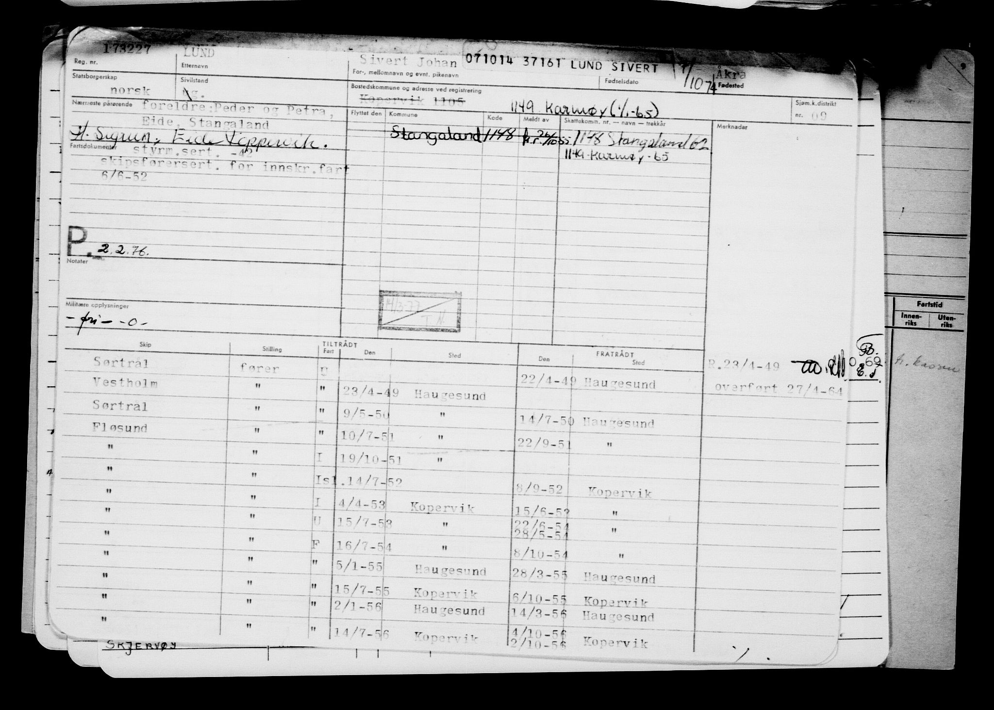 Direktoratet for sjømenn, AV/RA-S-3545/G/Gb/L0124: Hovedkort, 1914, p. 543