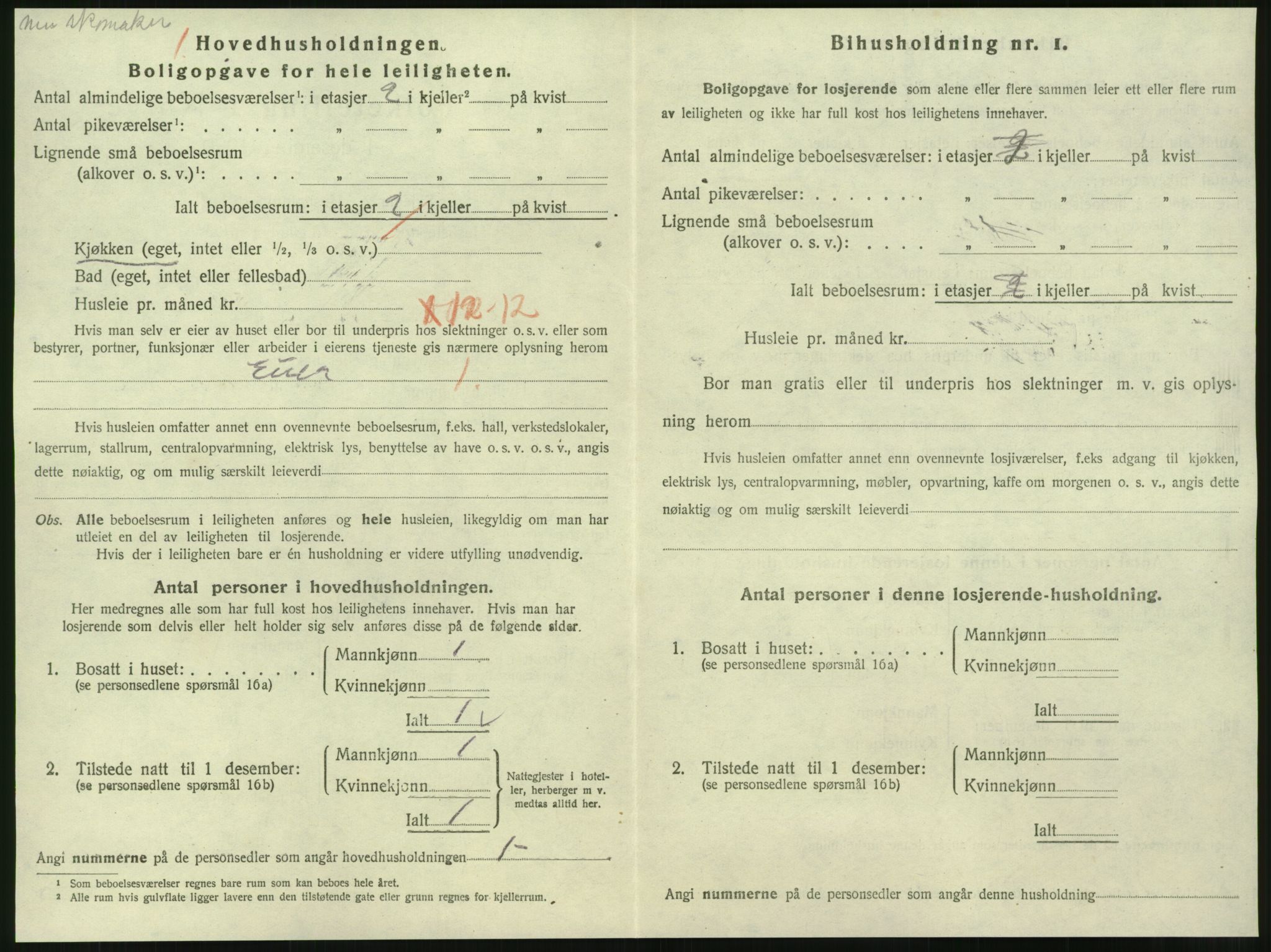 SAT, 1920 census for Steinkjer, 1920, p. 2117