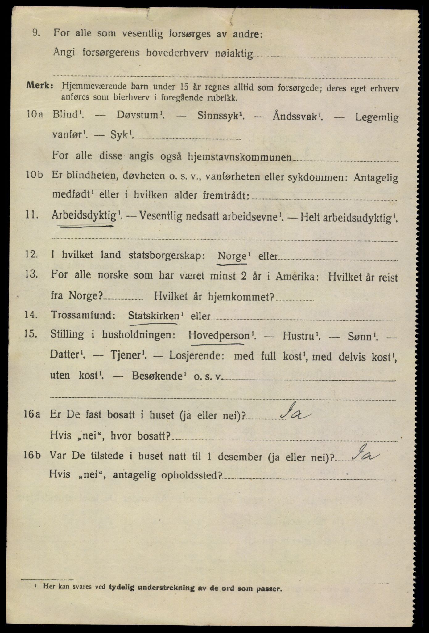 SAKO, 1920 census for Kragerø, 1920, p. 11086