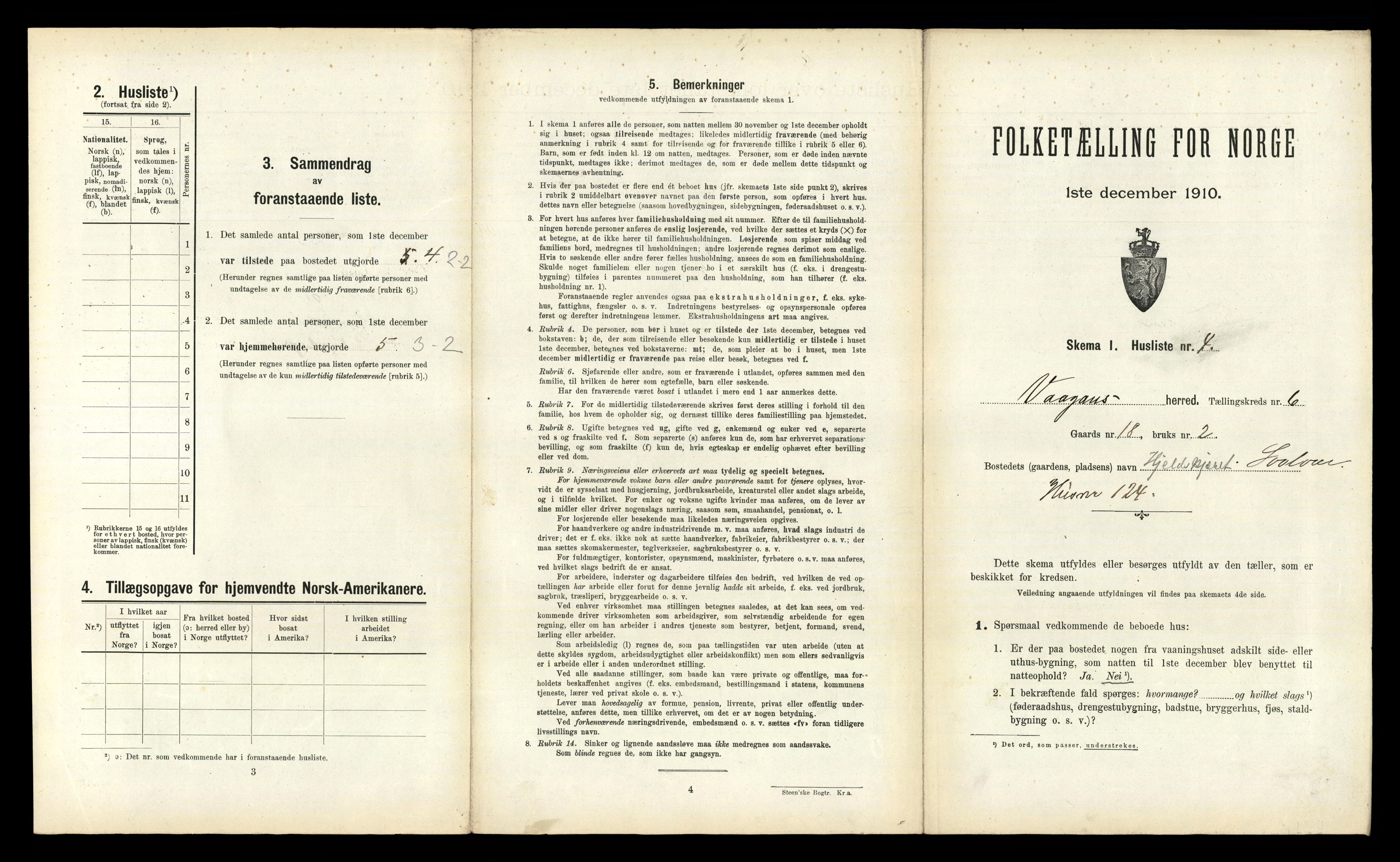 RA, 1910 census for Vågan, 1910, p. 759