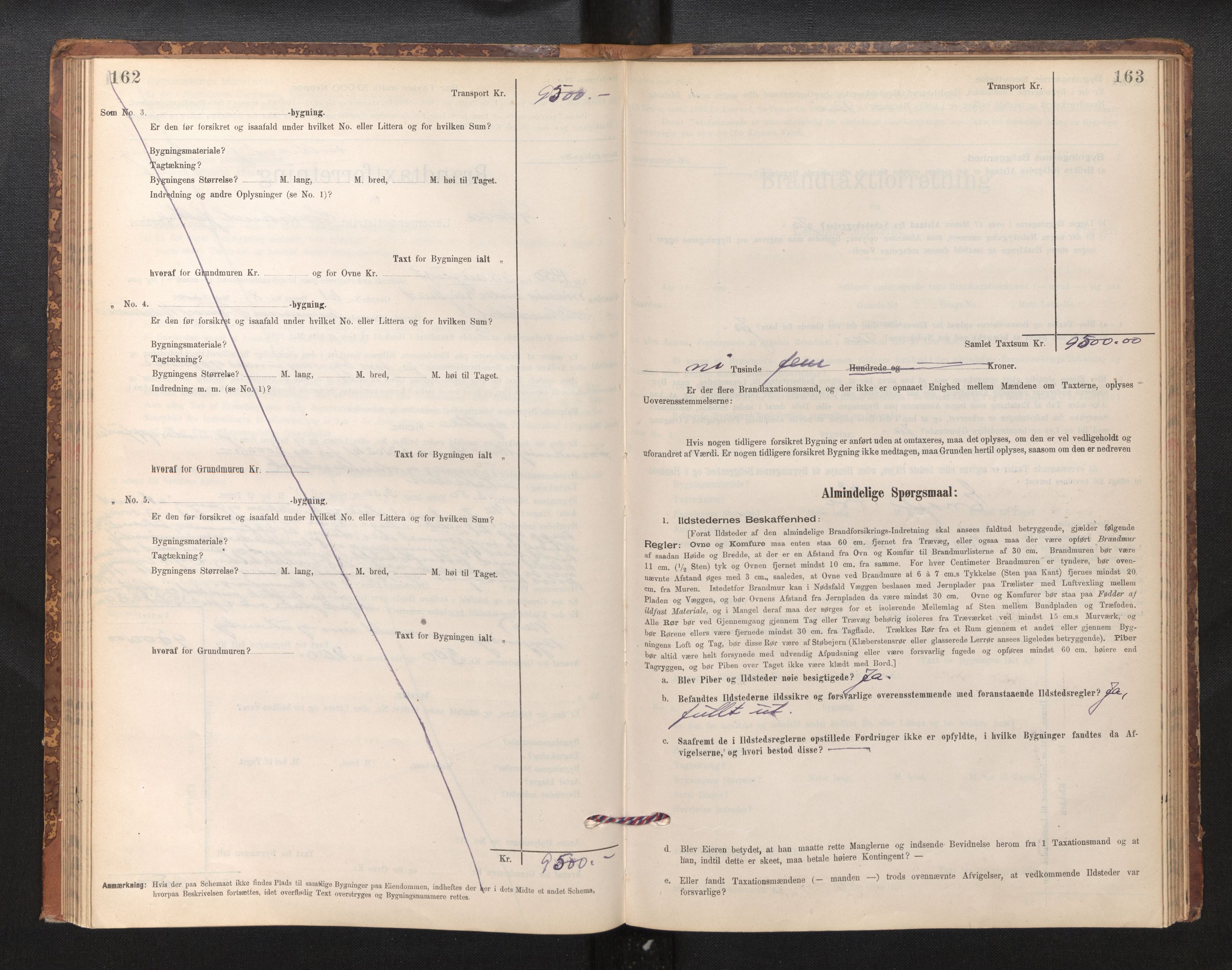 Lensmannen i Fusa, SAB/A-32401/1/0012/L0003: Branntakstprotokoll, skjematakst, 1895-1950, p. 162-163
