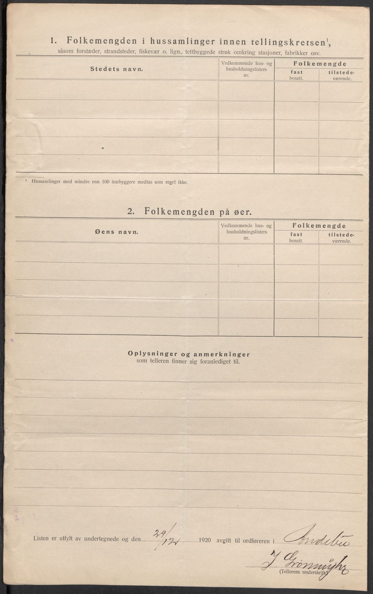 SAKO, 1920 census for Andebu, 1920, p. 26