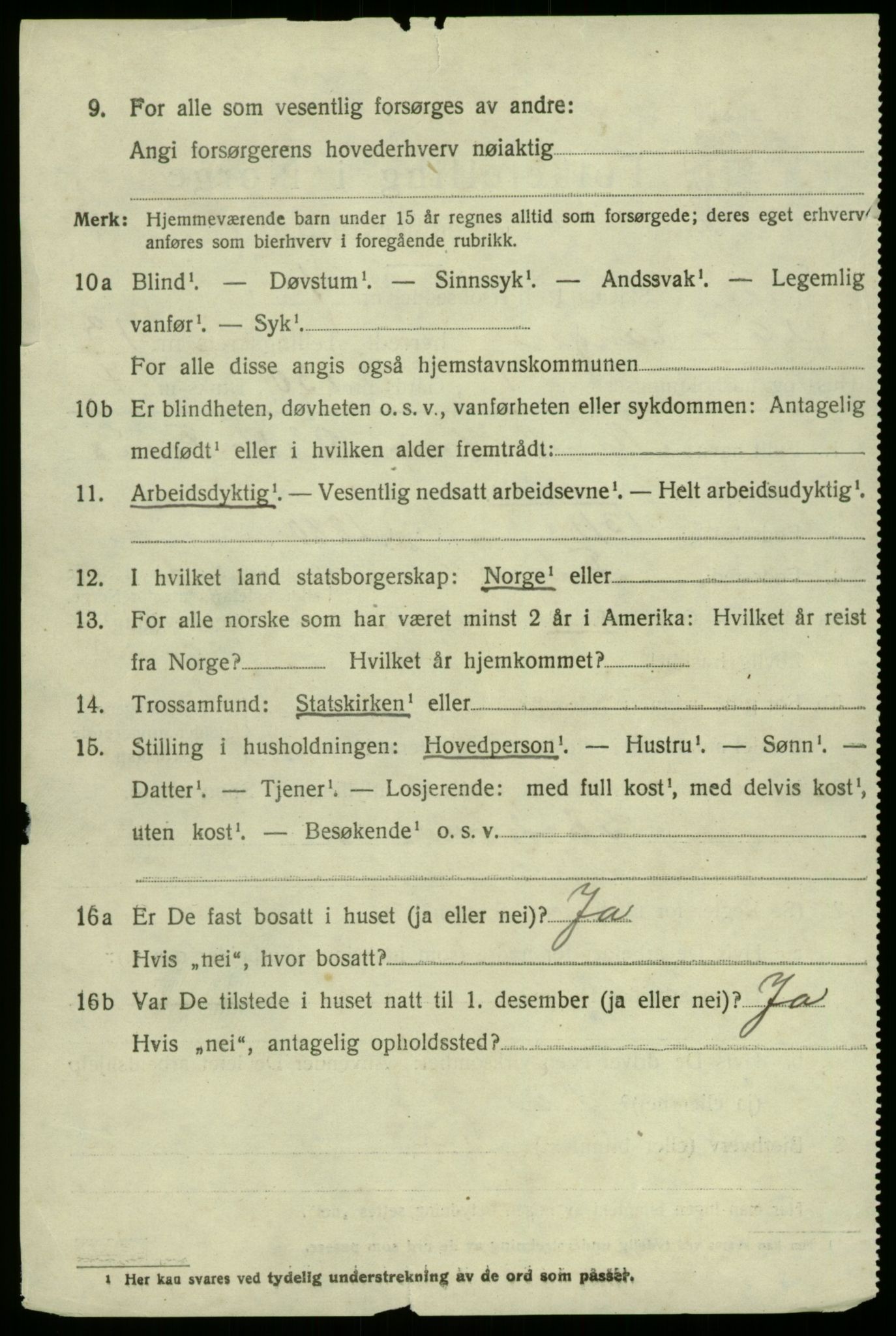 SAB, 1920 census for Samnanger, 1920, p. 5102