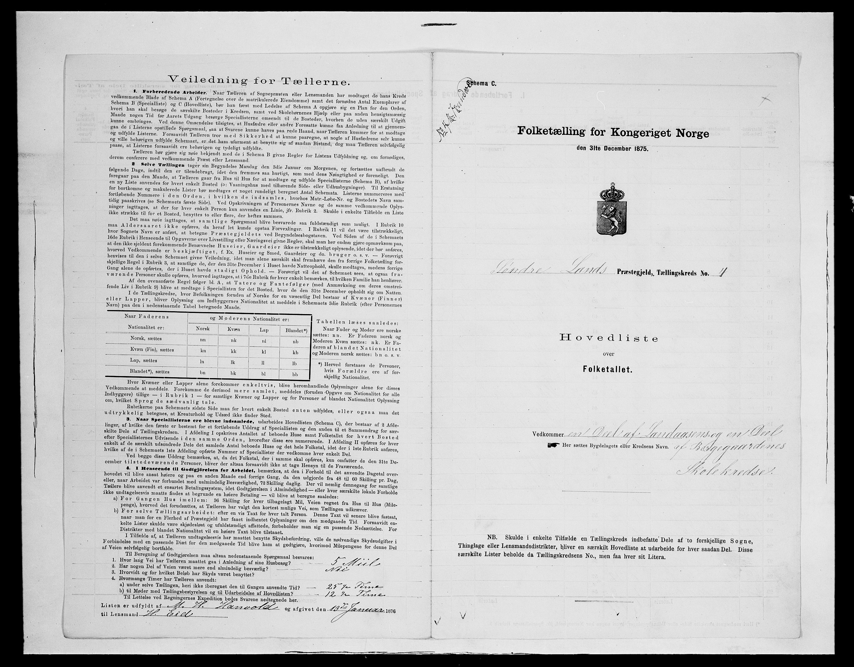 SAH, 1875 census for 0536P Søndre Land, 1875, p. 28