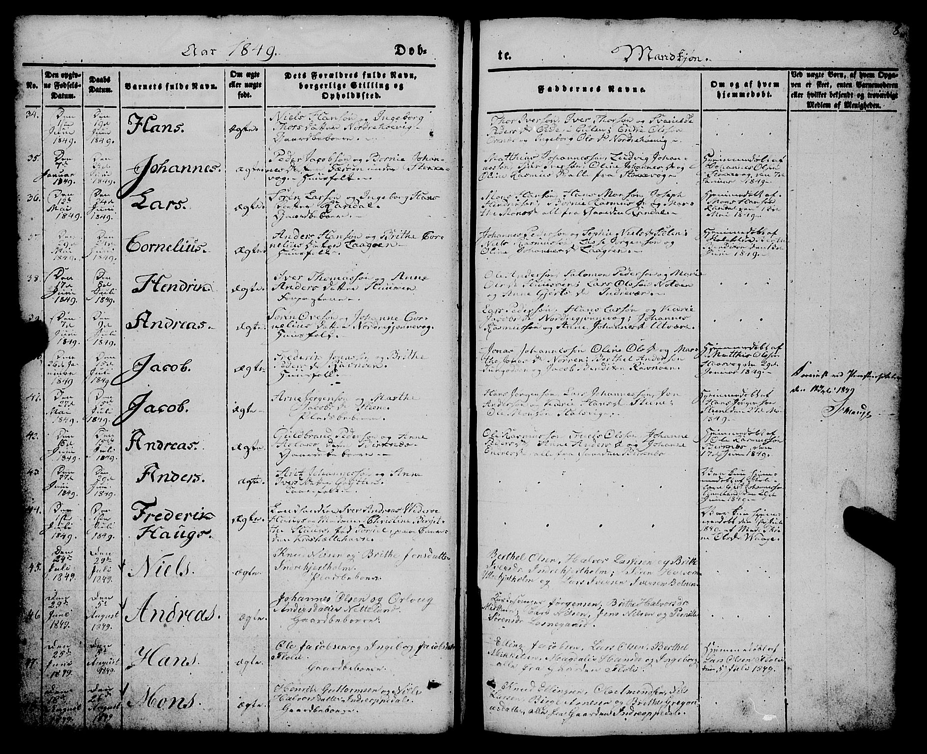 Gulen sokneprestembete, AV/SAB-A-80201/H/Haa/Haaa/L0021: Parish register (official) no. A 21, 1848-1858, p. 8