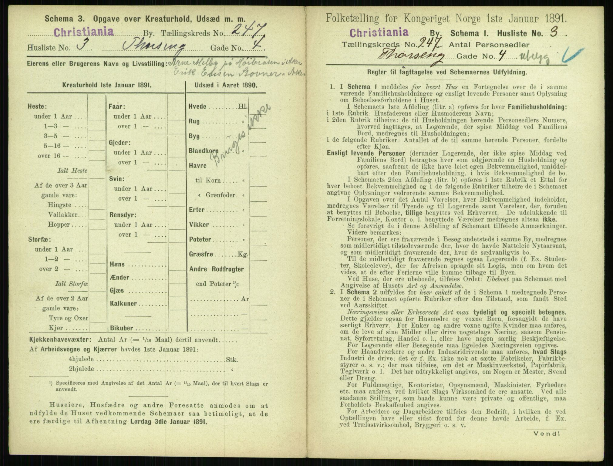 RA, 1891 census for 0301 Kristiania, 1891, p. 150401