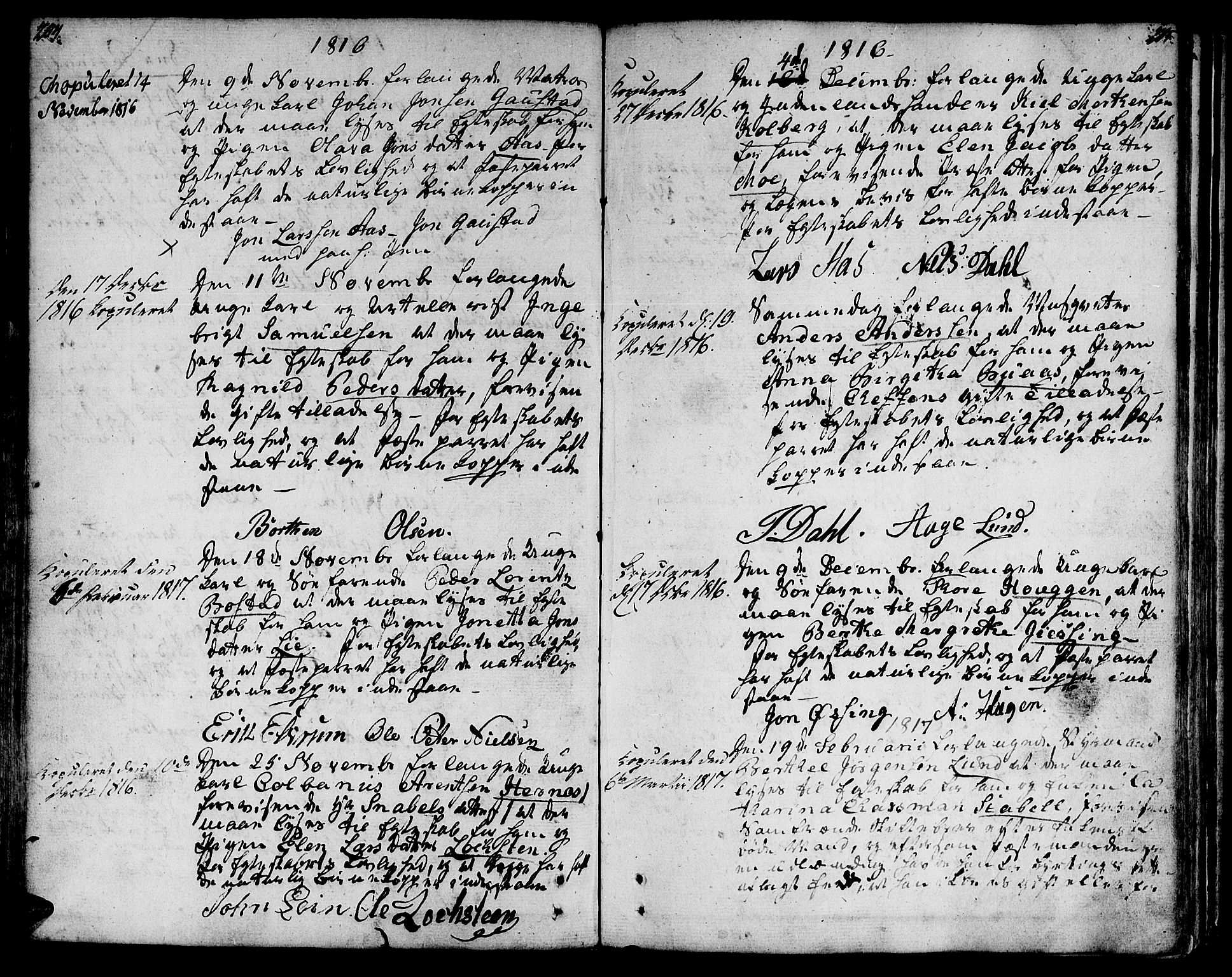 Ministerialprotokoller, klokkerbøker og fødselsregistre - Sør-Trøndelag, SAT/A-1456/601/L0042: Parish register (official) no. 601A10, 1802-1830, p. 204-205