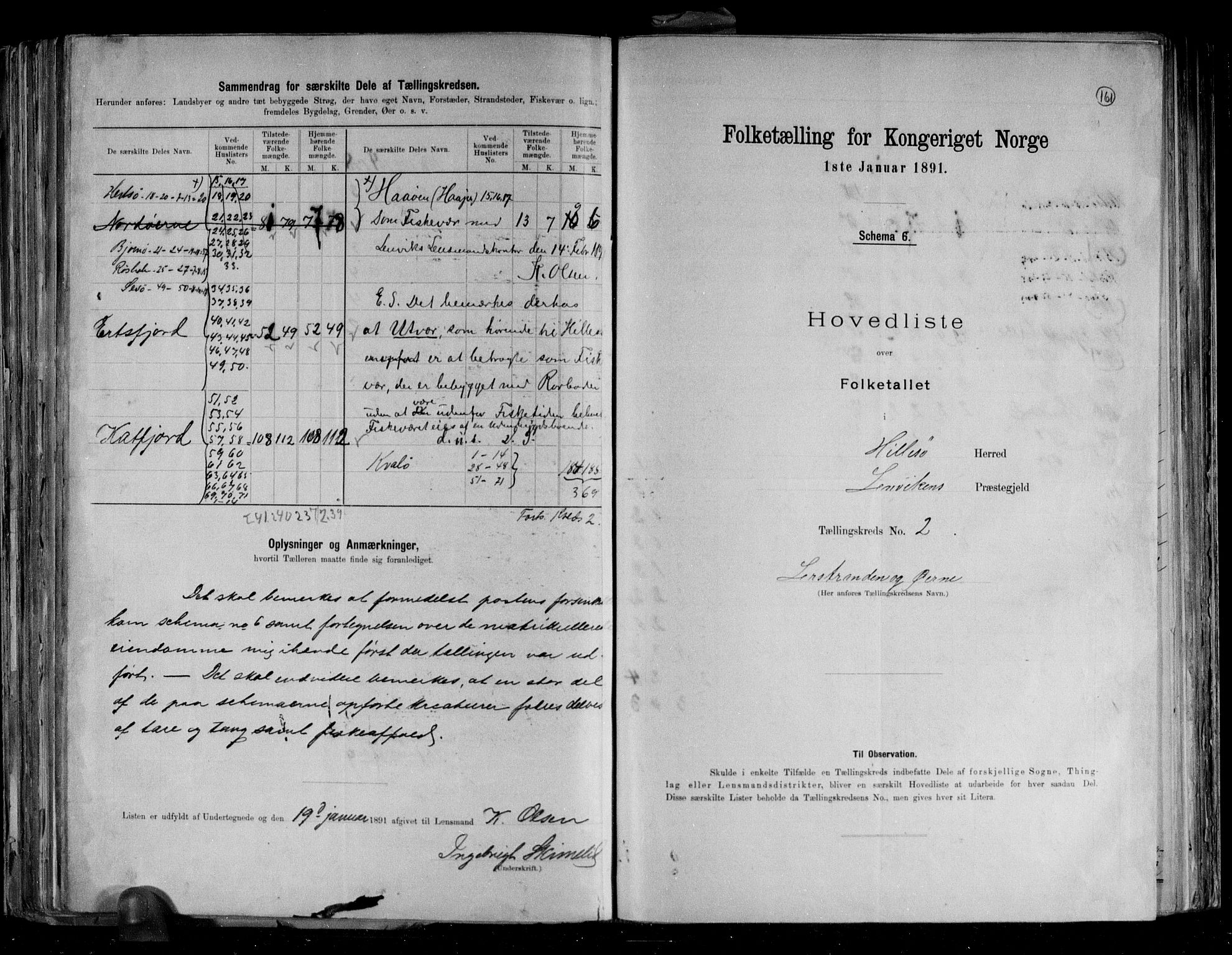 RA, 1891 census for 1930 Hillesøy, 1891, p. 8