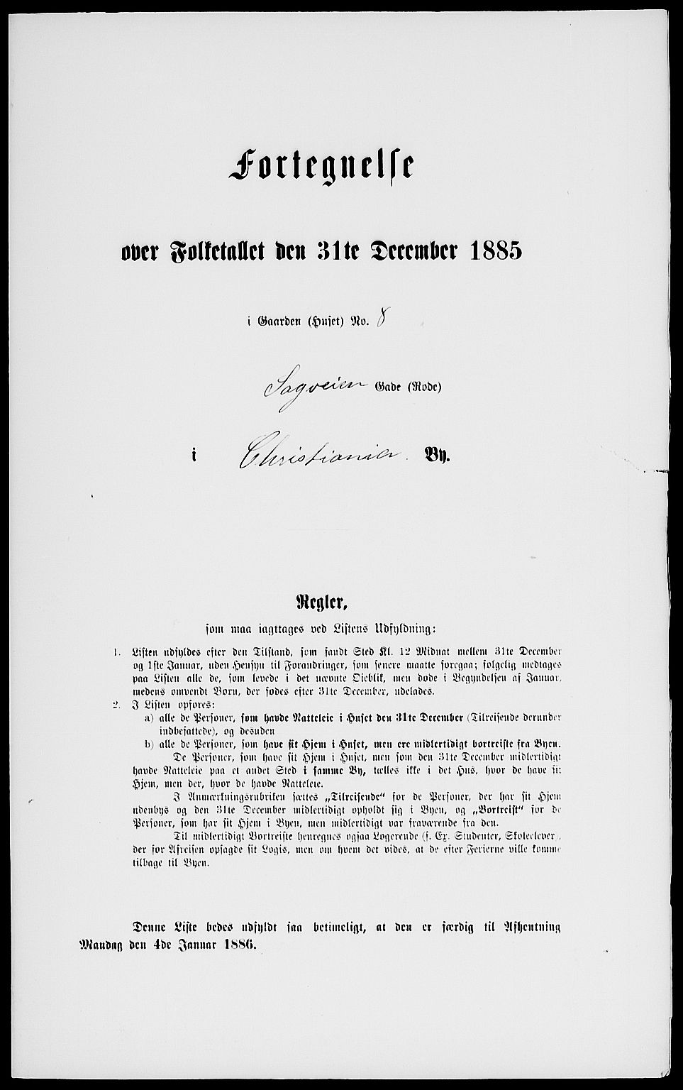 RA, 1885 census for 0301 Kristiania, 1885, p. 6657