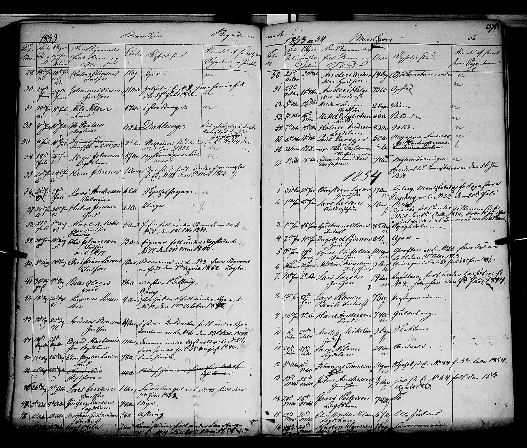 Vang prestekontor, Hedmark, SAH/PREST-008/H/Ha/Haa/L0010: Parish register (official) no. 10, 1841-1855, p. 373