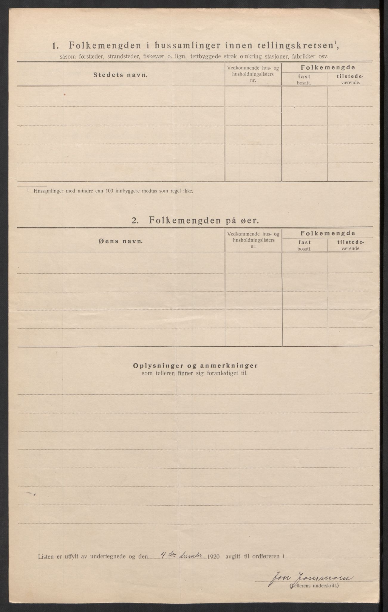 SAH, 1920 census for Alvdal, 1920, p. 19