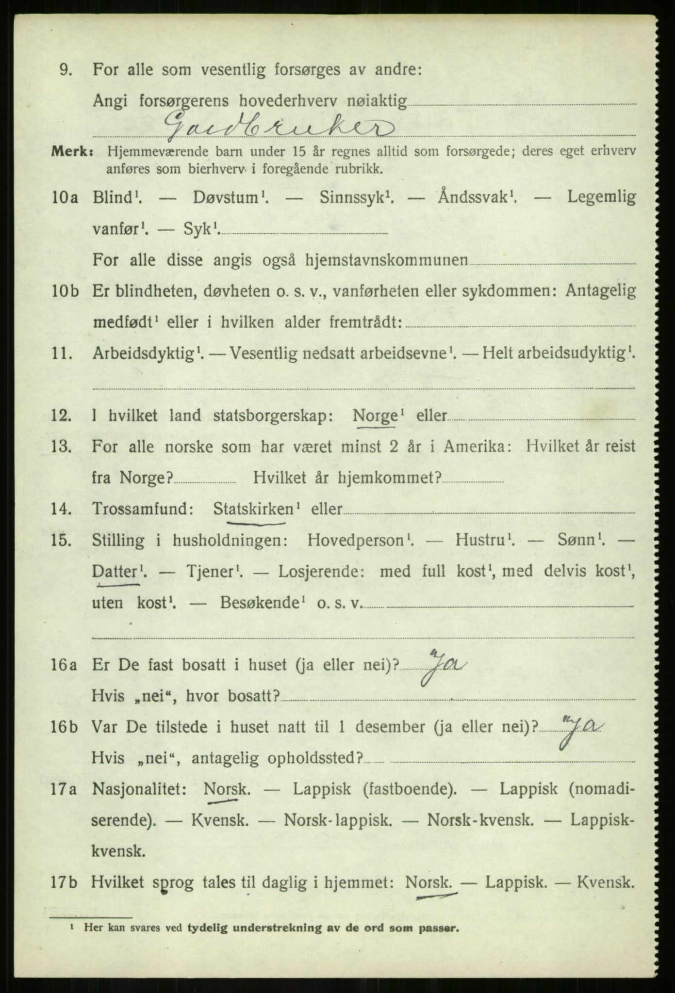 SATØ, 1920 census for Målselv, 1920, p. 6450