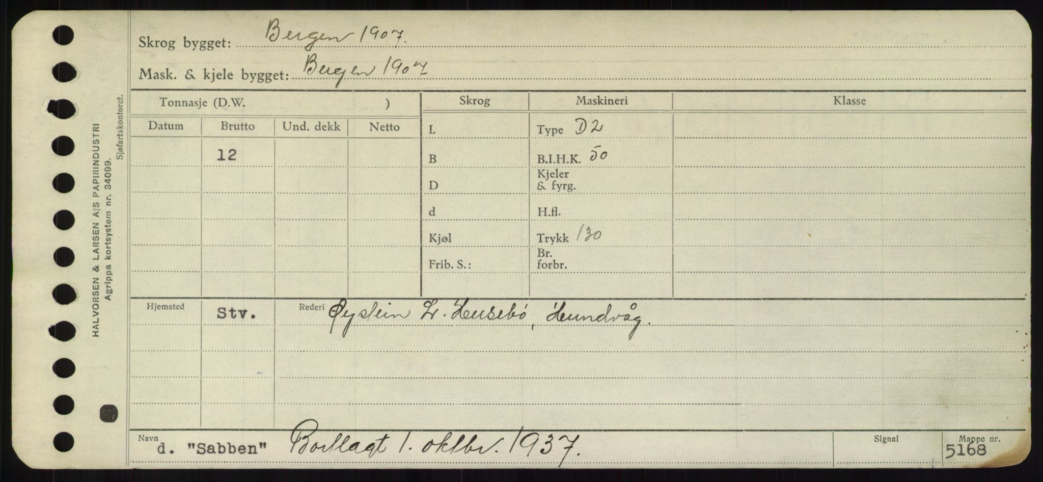 Sjøfartsdirektoratet med forløpere, Skipsmålingen, RA/S-1627/H/Hd/L0031: Fartøy, Rju-Sam, p. 511