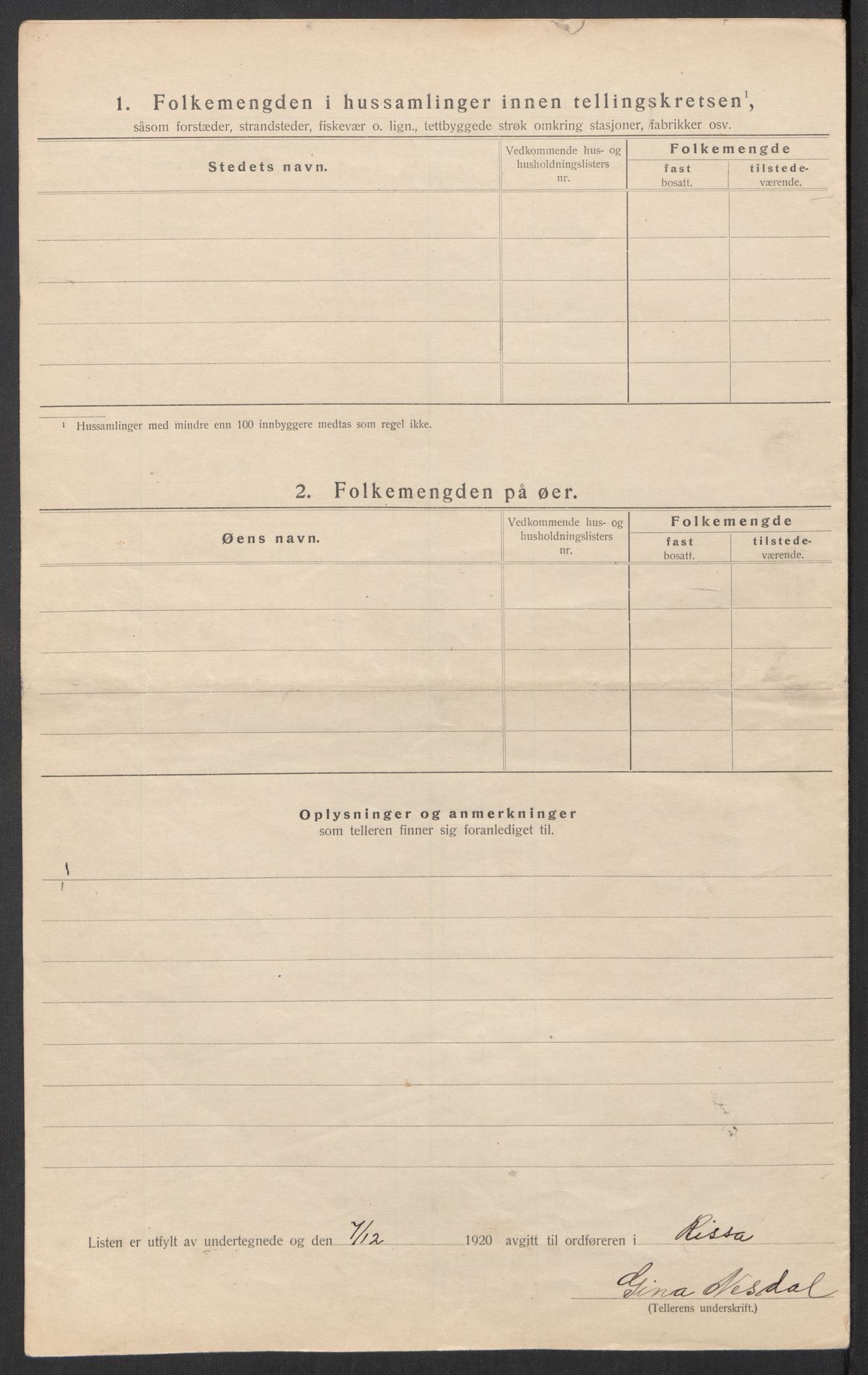 SAT, 1920 census for Rissa, 1920, p. 35