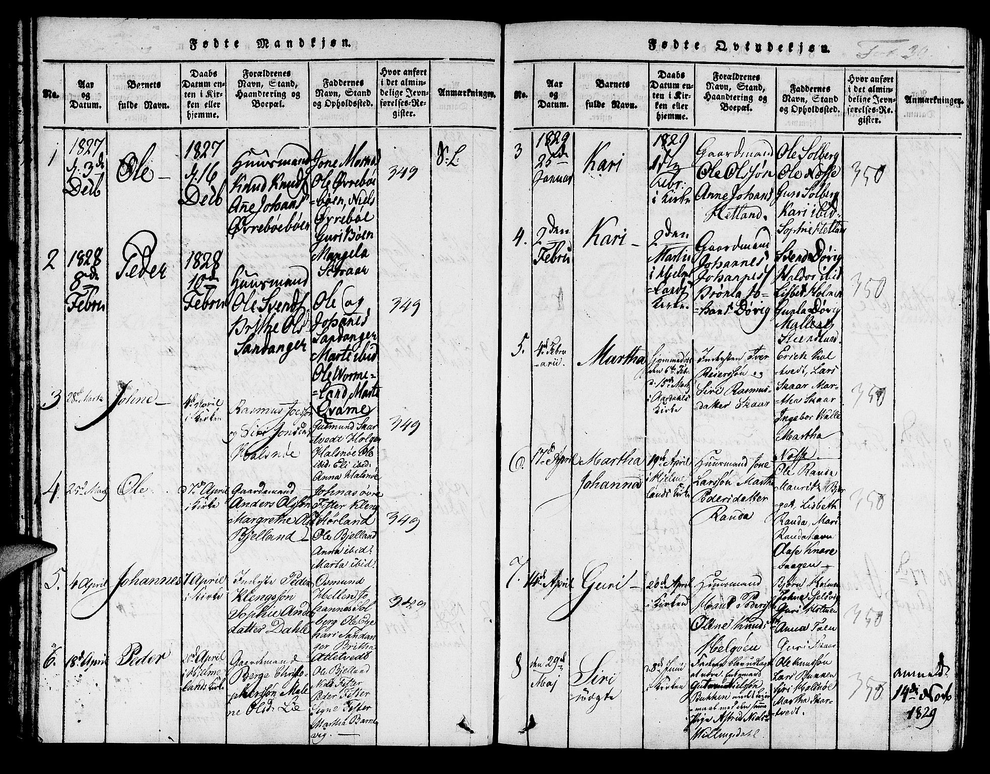 Hjelmeland sokneprestkontor, AV/SAST-A-101843/01/IV/L0004: Parish register (official) no. A 4, 1816-1834, p. 30