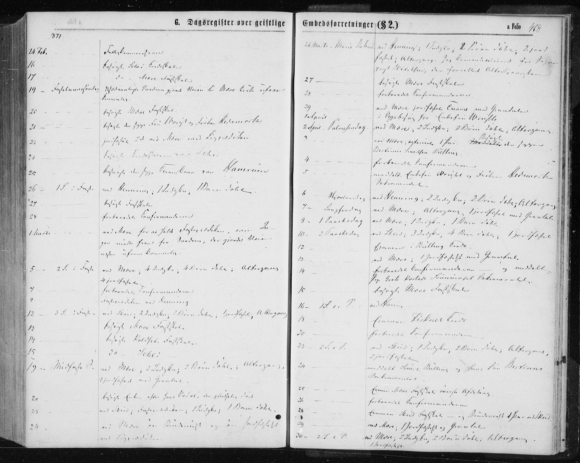 Ministerialprotokoller, klokkerbøker og fødselsregistre - Nord-Trøndelag, SAT/A-1458/735/L0345: Parish register (official) no. 735A08 /1, 1863-1872, p. 468