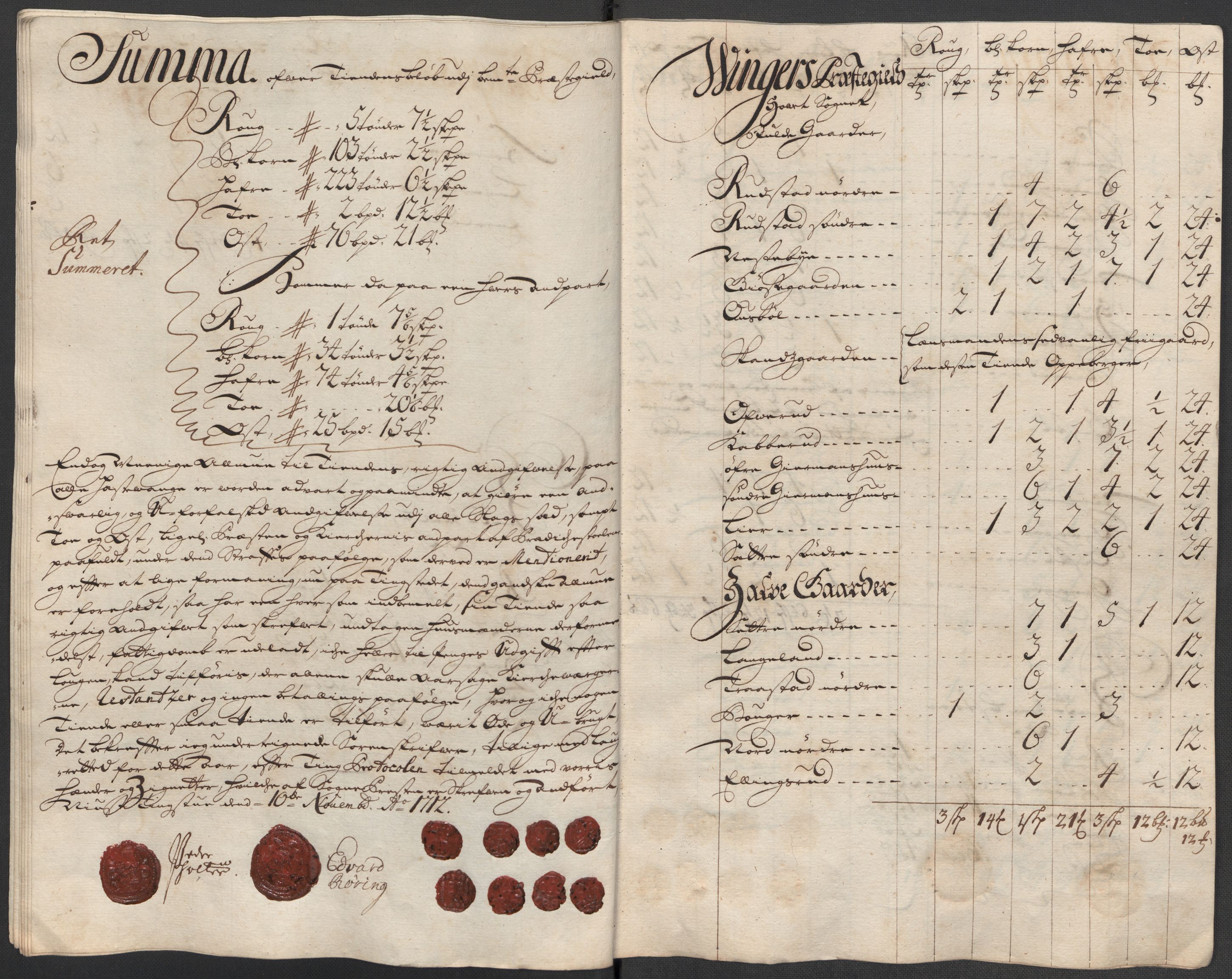 Rentekammeret inntil 1814, Reviderte regnskaper, Fogderegnskap, AV/RA-EA-4092/R13/L0849: Fogderegnskap Solør, Odal og Østerdal, 1712, p. 296