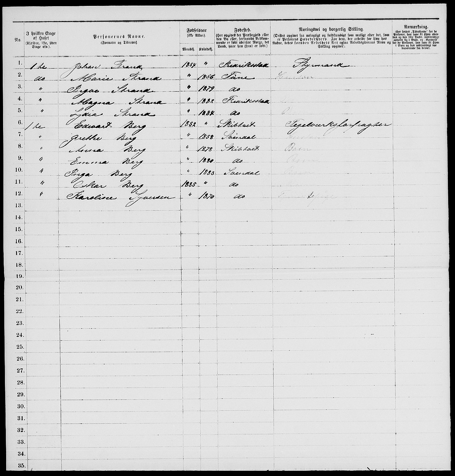 RA, 1885 census for 0103 Fredrikstad, 1885, p. 2085
