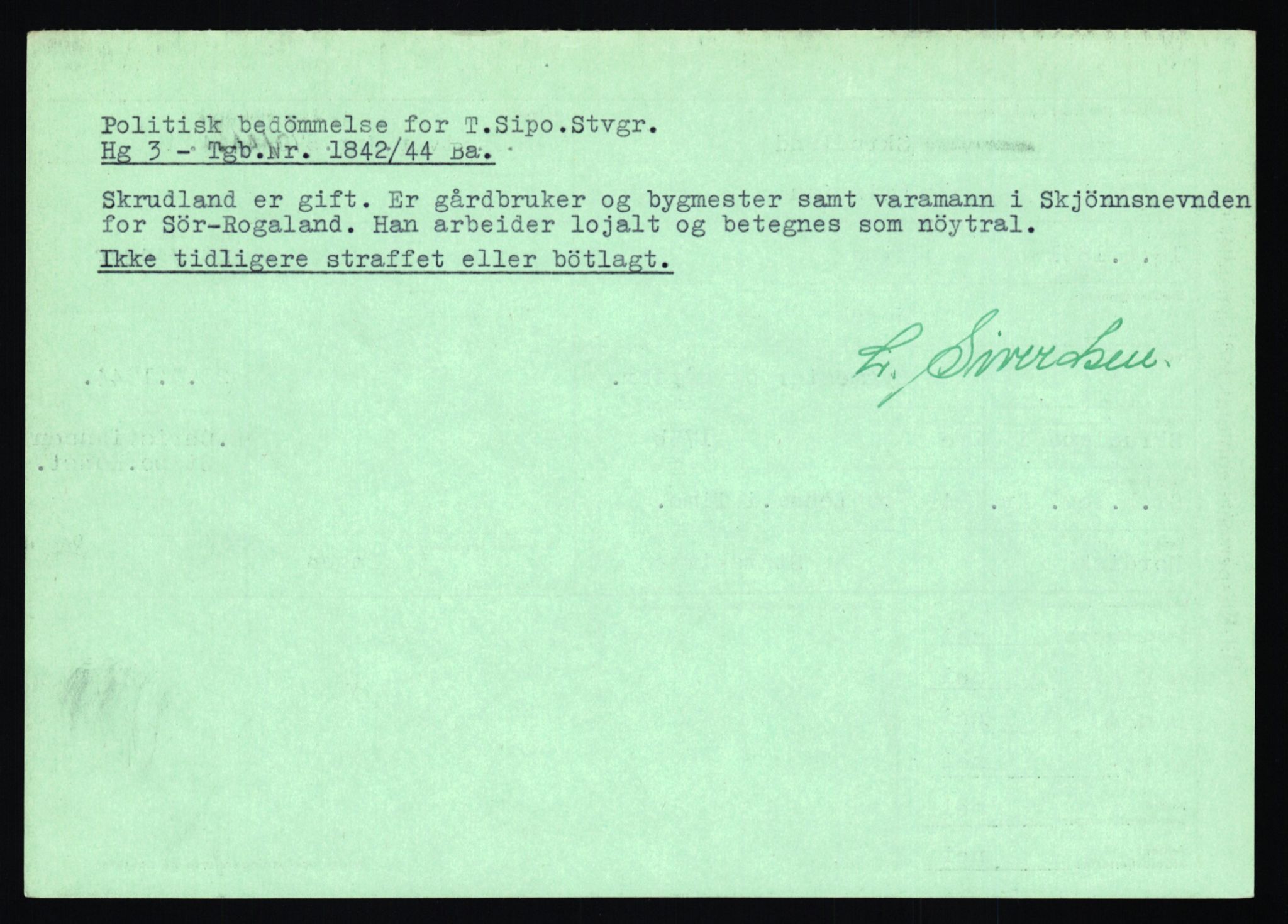 Statspolitiet - Hovedkontoret / Osloavdelingen, AV/RA-S-1329/C/Ca/L0014: Seterlien - Svartås, 1943-1945, p. 1506