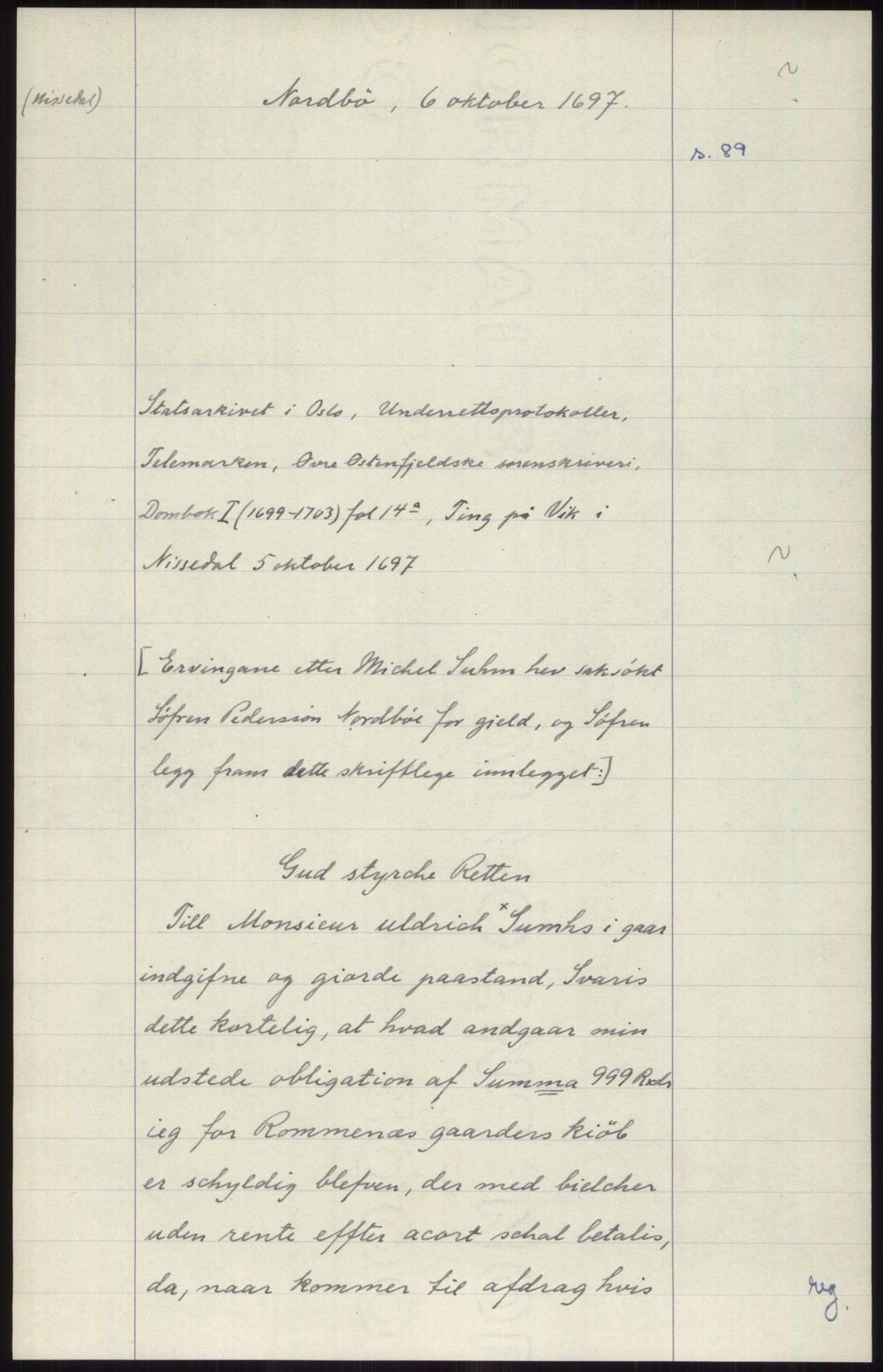 Samlinger til kildeutgivelse, Diplomavskriftsamlingen, AV/RA-EA-4053/H/Ha, p. 2345