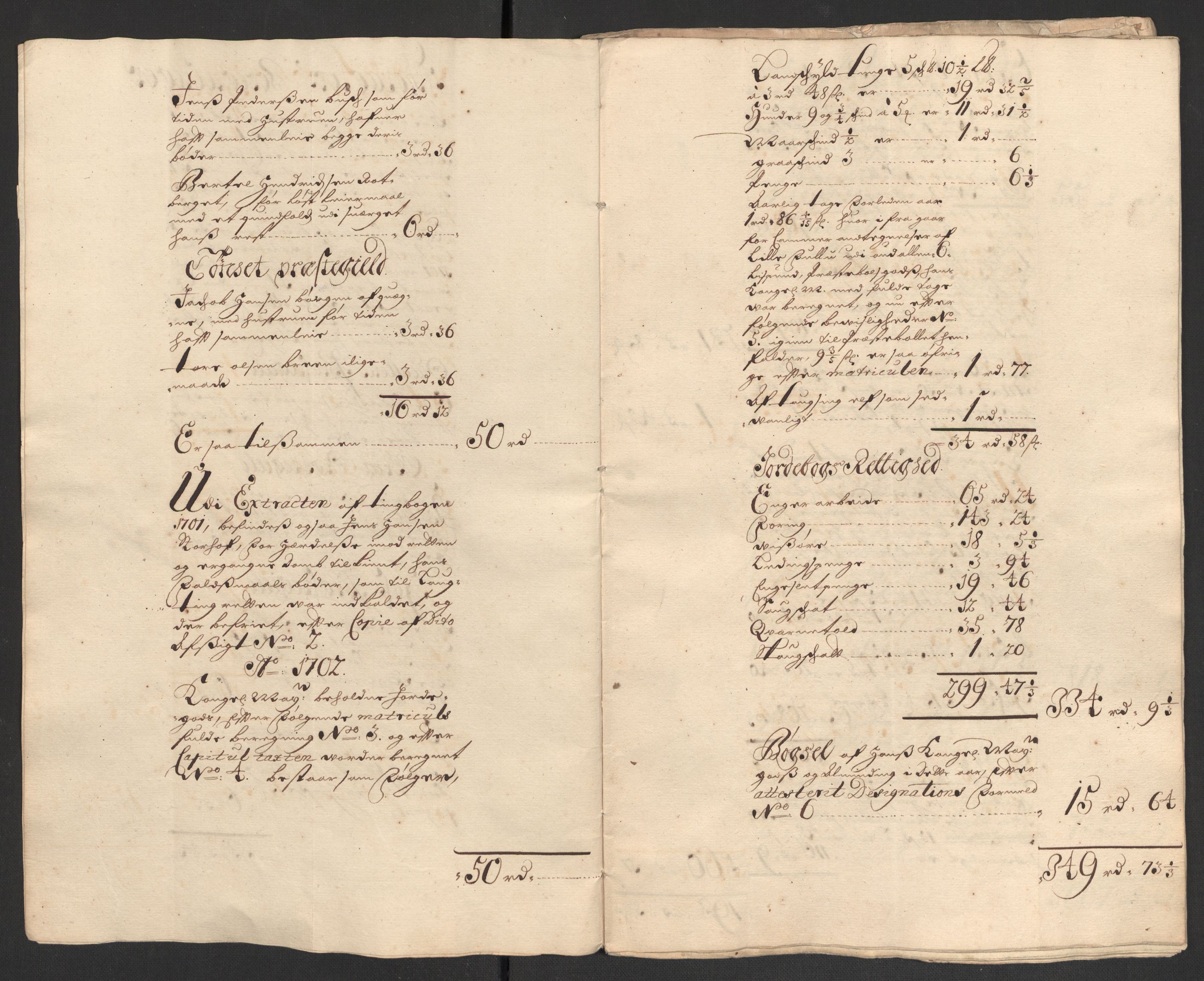 Rentekammeret inntil 1814, Reviderte regnskaper, Fogderegnskap, AV/RA-EA-4092/R13/L0840: Fogderegnskap Solør, Odal og Østerdal, 1702, p. 5