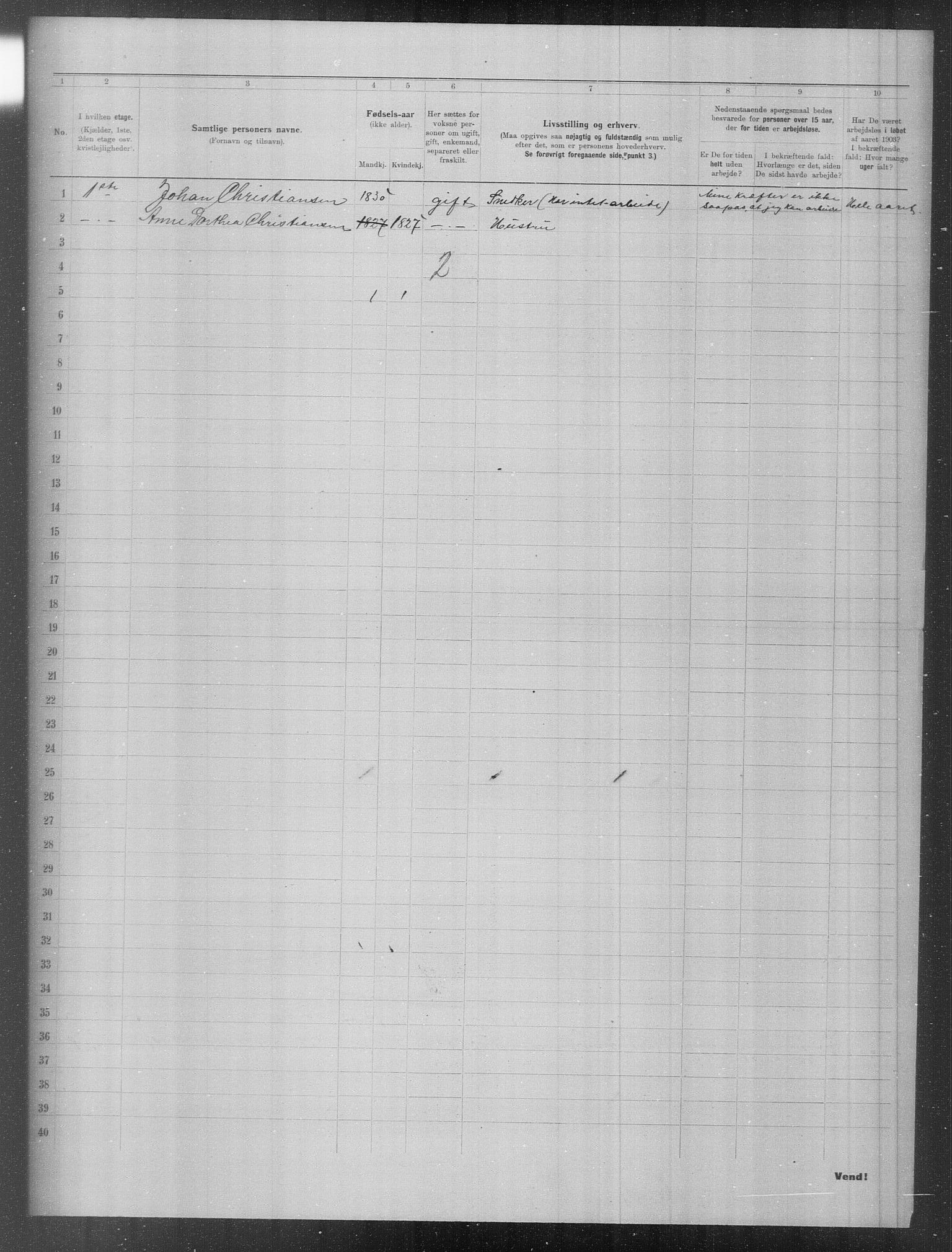 OBA, Municipal Census 1903 for Kristiania, 1903, p. 11324