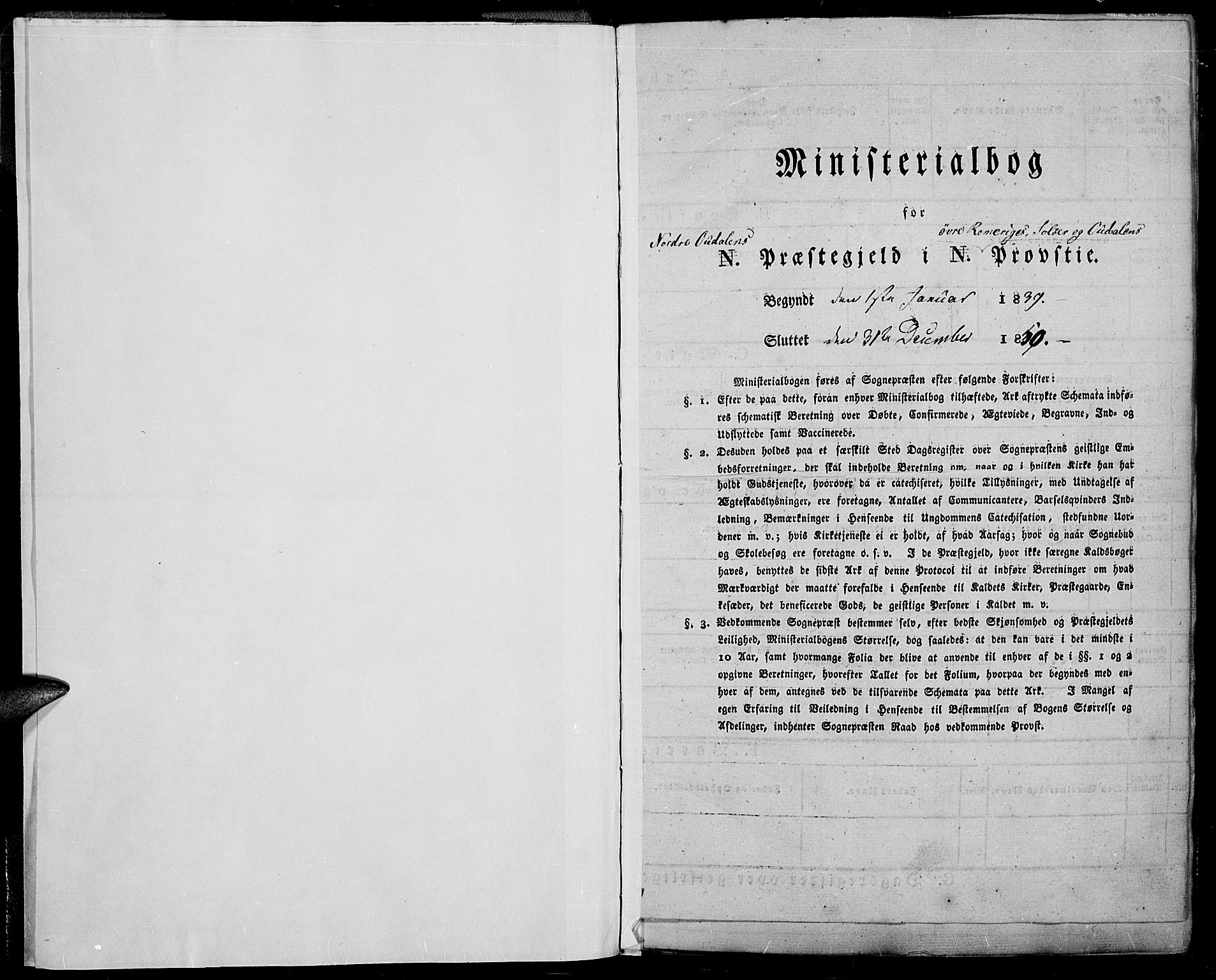 Nord-Odal prestekontor, SAH/PREST-032/H/Ha/Haa/L0002: Parish register (official) no. 2, 1839-1850