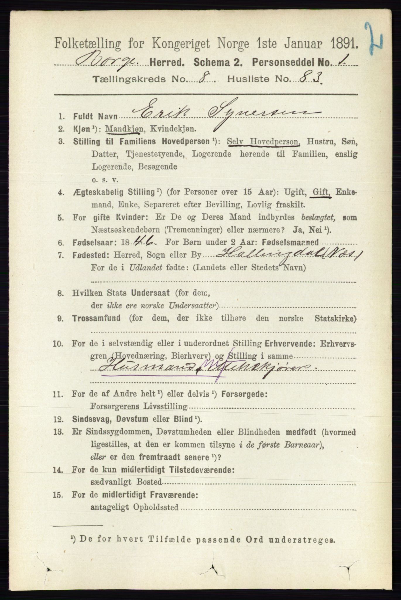 RA, 1891 census for 0113 Borge, 1891, p. 5679