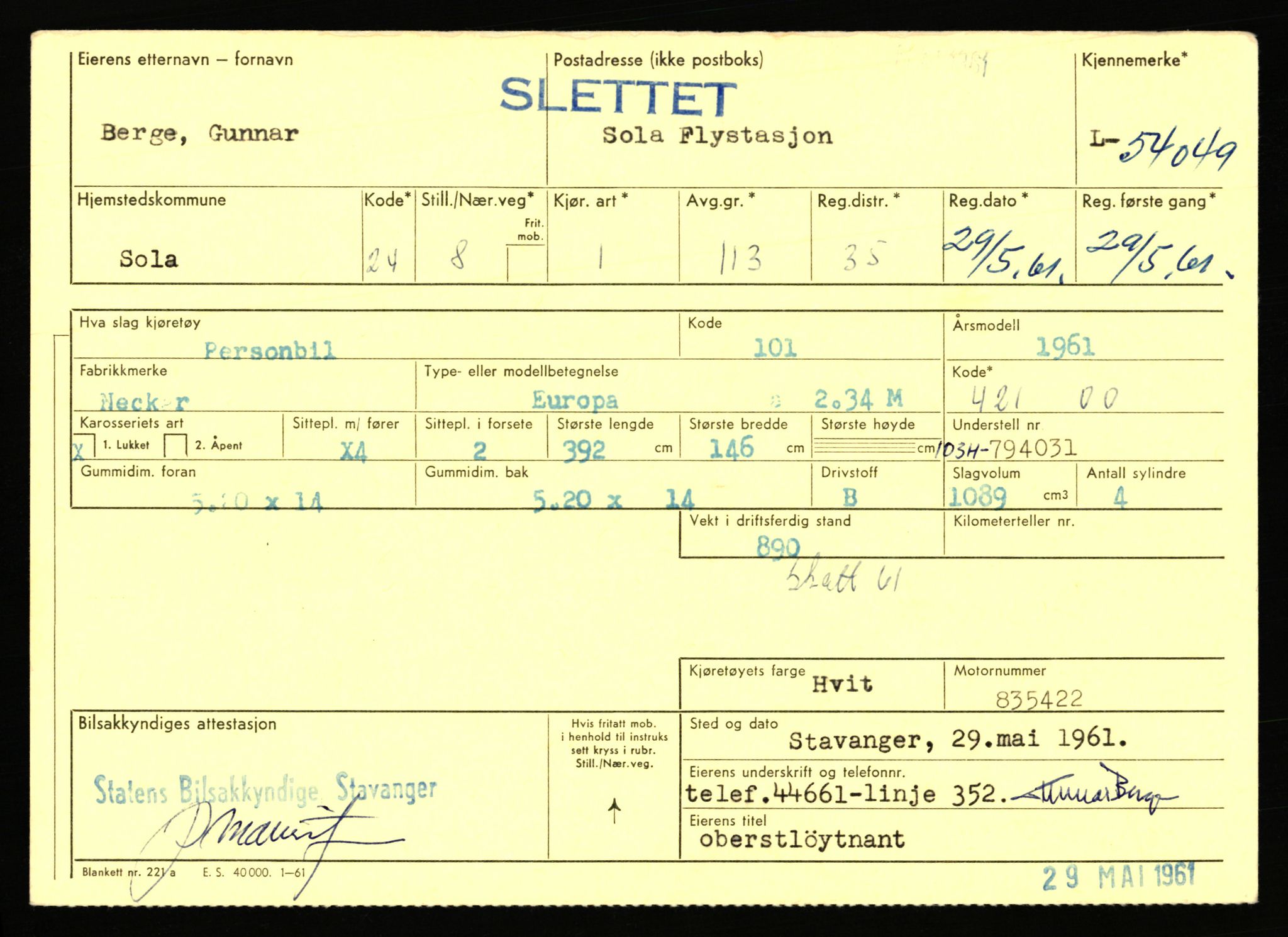 Stavanger trafikkstasjon, AV/SAST-A-101942/0/F/L0053: L-52900 - L-54199, 1930-1971, p. 2559