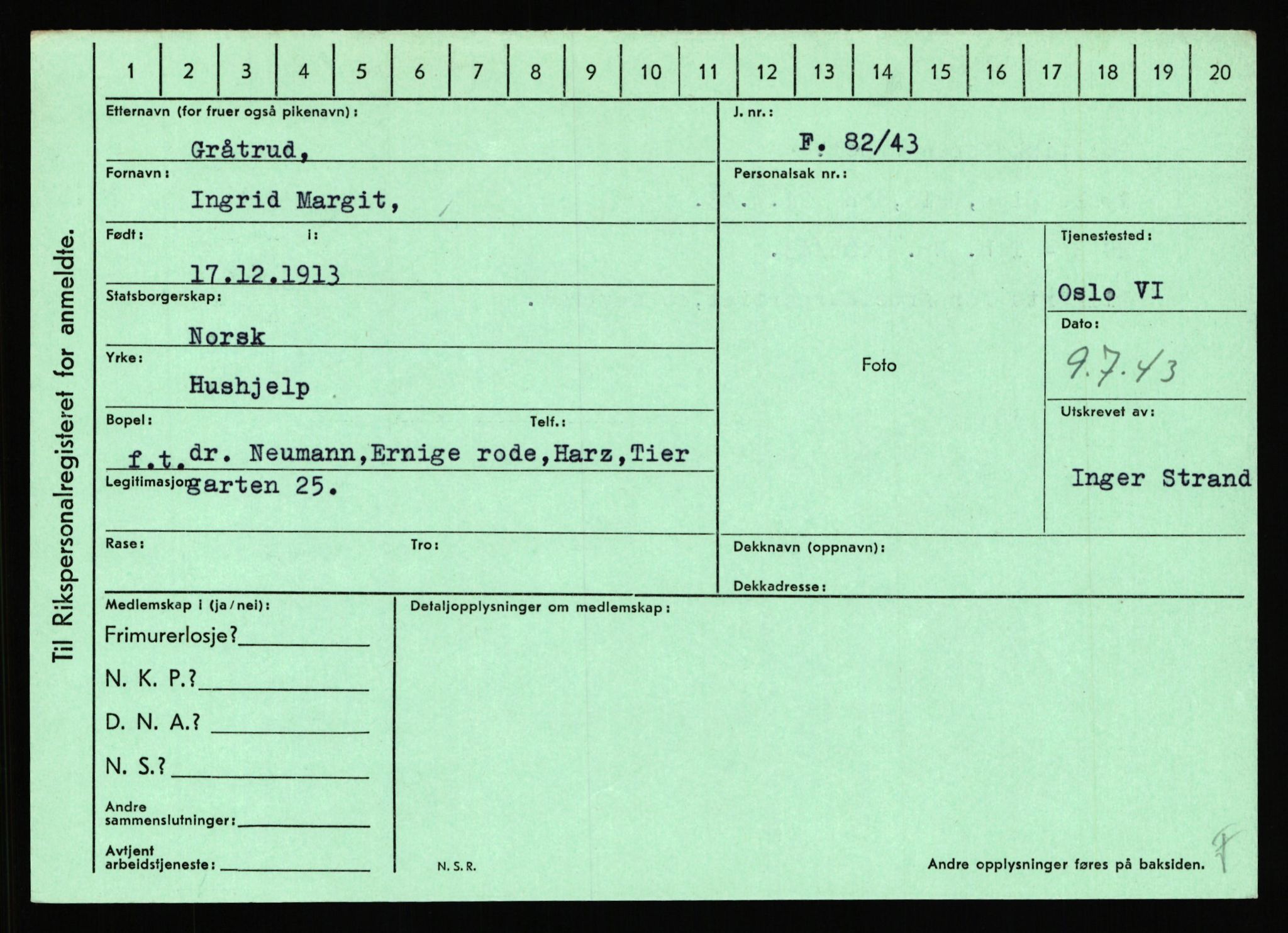 Statspolitiet - Hovedkontoret / Osloavdelingen, AV/RA-S-1329/C/Ca/L0005: Furali - Hamula, 1943-1945, p. 2444