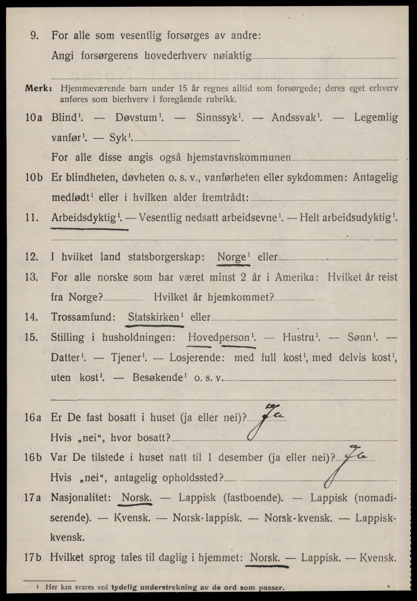 SAT, 1920 census for Nord-Frøya, 1920, p. 4656