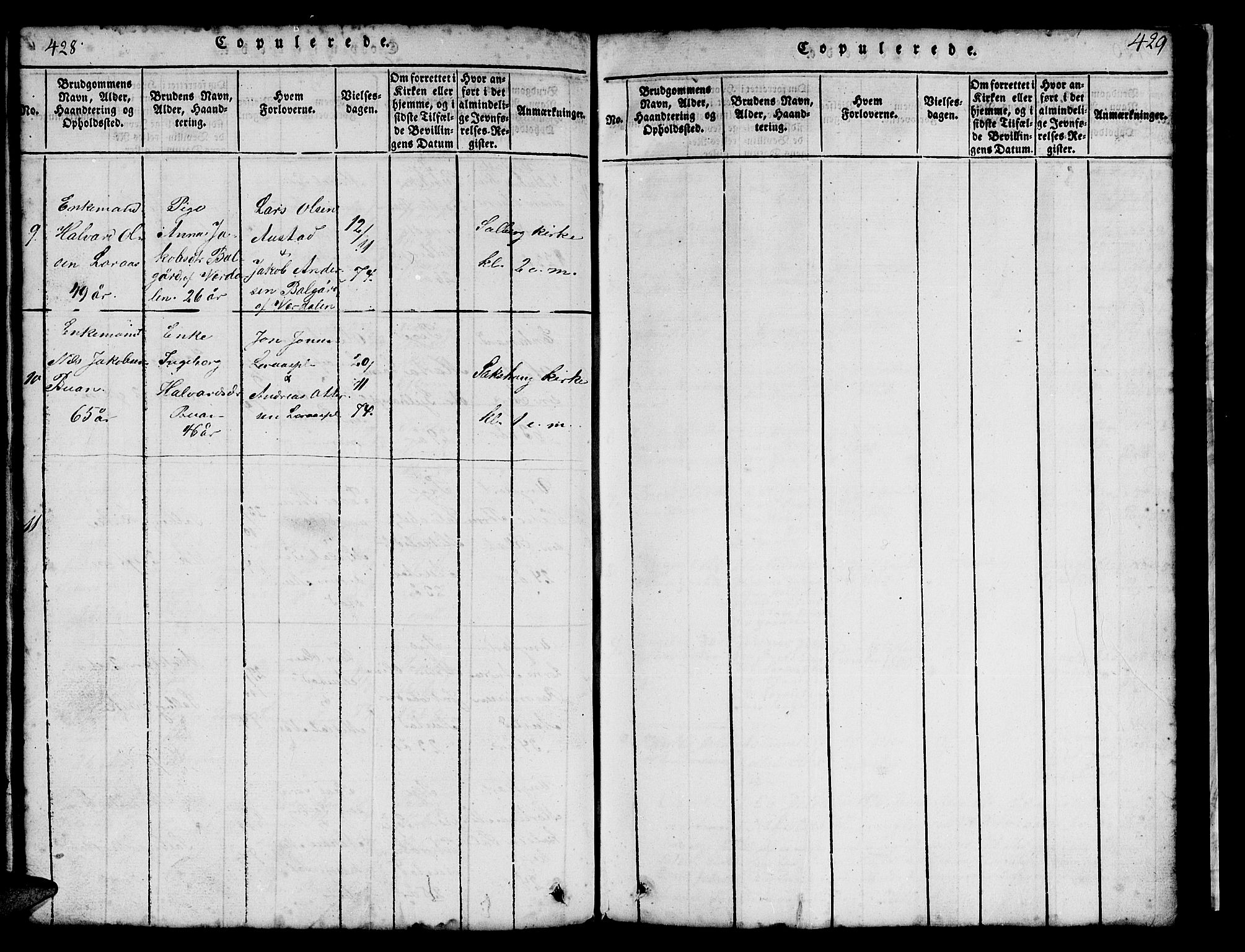Ministerialprotokoller, klokkerbøker og fødselsregistre - Nord-Trøndelag, SAT/A-1458/731/L0310: Parish register (copy) no. 731C01, 1816-1874, p. 428-429