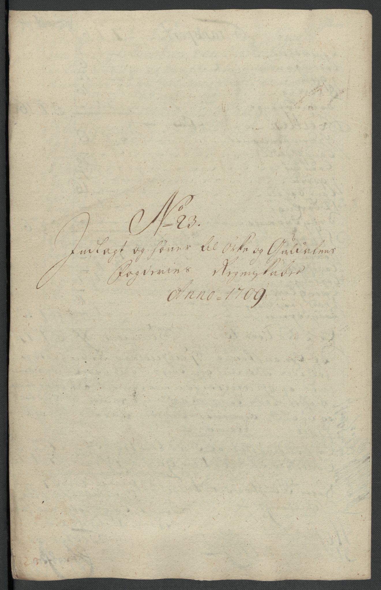 Rentekammeret inntil 1814, Reviderte regnskaper, Fogderegnskap, RA/EA-4092/R60/L3959: Fogderegnskap Orkdal og Gauldal, 1709, p. 326