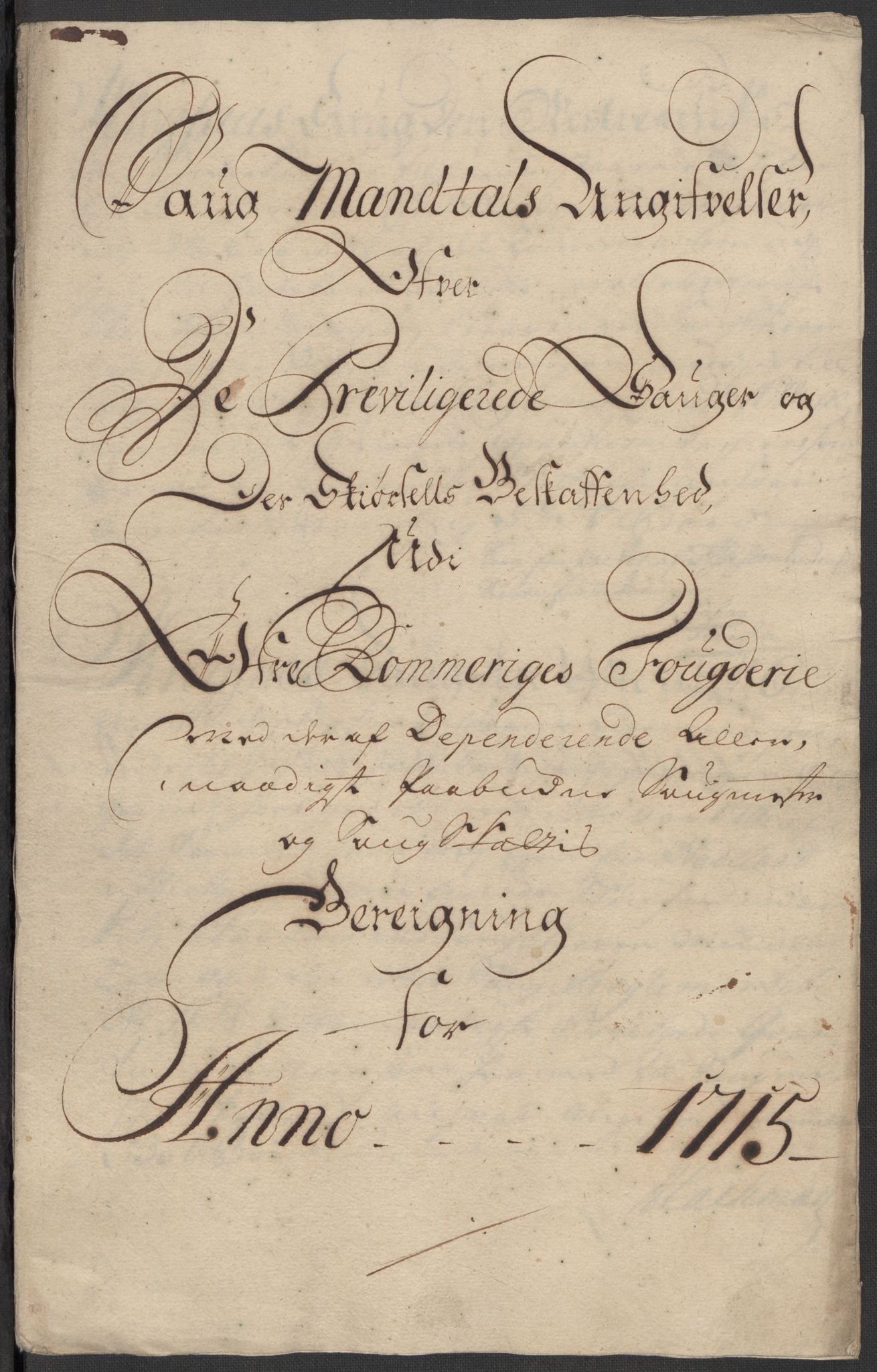 Rentekammeret inntil 1814, Reviderte regnskaper, Fogderegnskap, RA/EA-4092/R12/L0724: Fogderegnskap Øvre Romerike, 1715, p. 149
