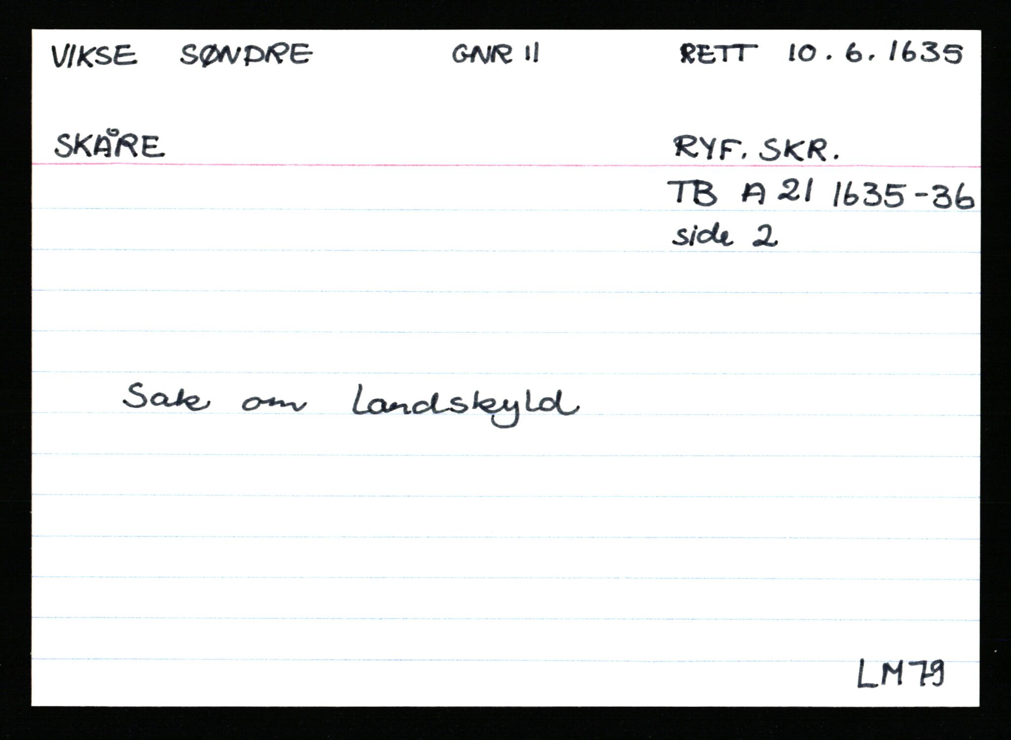 Statsarkivet i Stavanger, AV/SAST-A-101971/03/Y/Ym/L0067: Åstedskort sortert etter gårdsnavn: Vik - Vold, 1600-1950, p. 227