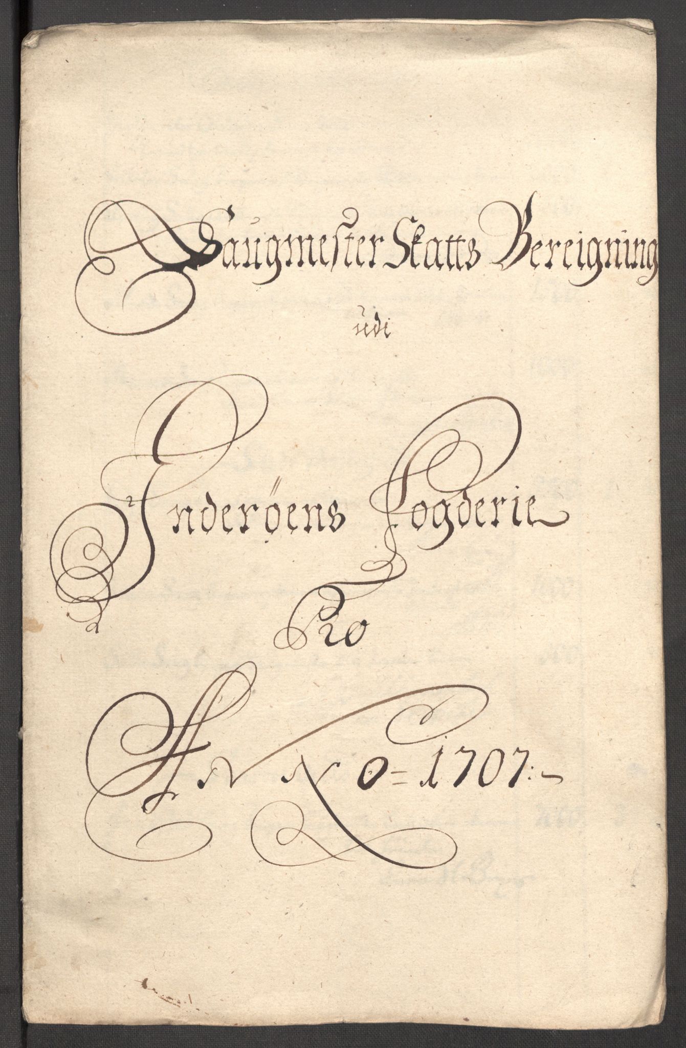 Rentekammeret inntil 1814, Reviderte regnskaper, Fogderegnskap, RA/EA-4092/R63/L4315: Fogderegnskap Inderøy, 1706-1707, p. 398