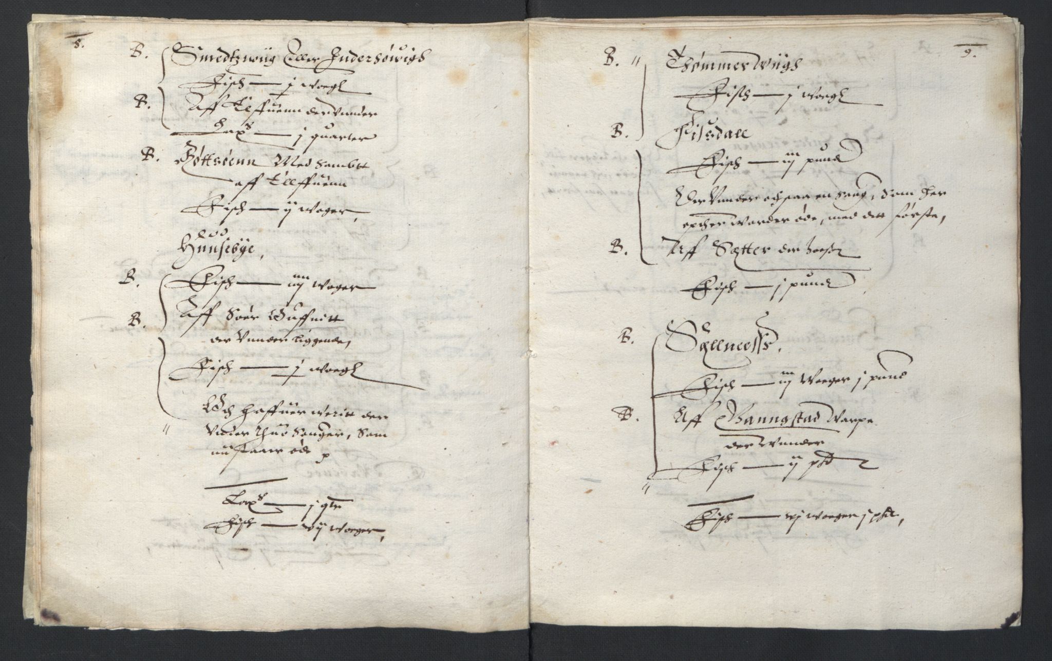 Stattholderembetet 1572-1771, AV/RA-EA-2870/Ek/L0007/0001: Jordebøker til utlikning av rosstjeneste 1624-1626: / Adelsjordebøker, 1624-1625, p. 11