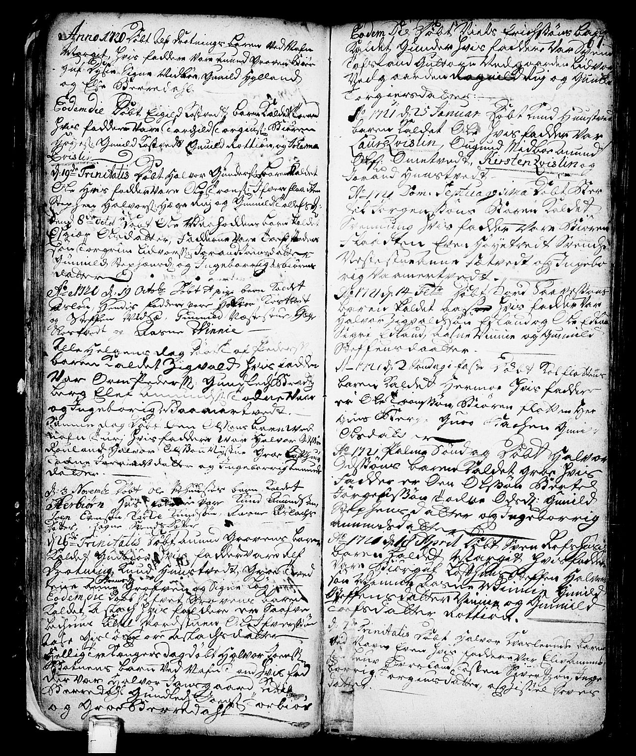 Vinje kirkebøker, SAKO/A-312/F/Fa/L0001: Parish register (official) no. I 1, 1717-1766, p. 67