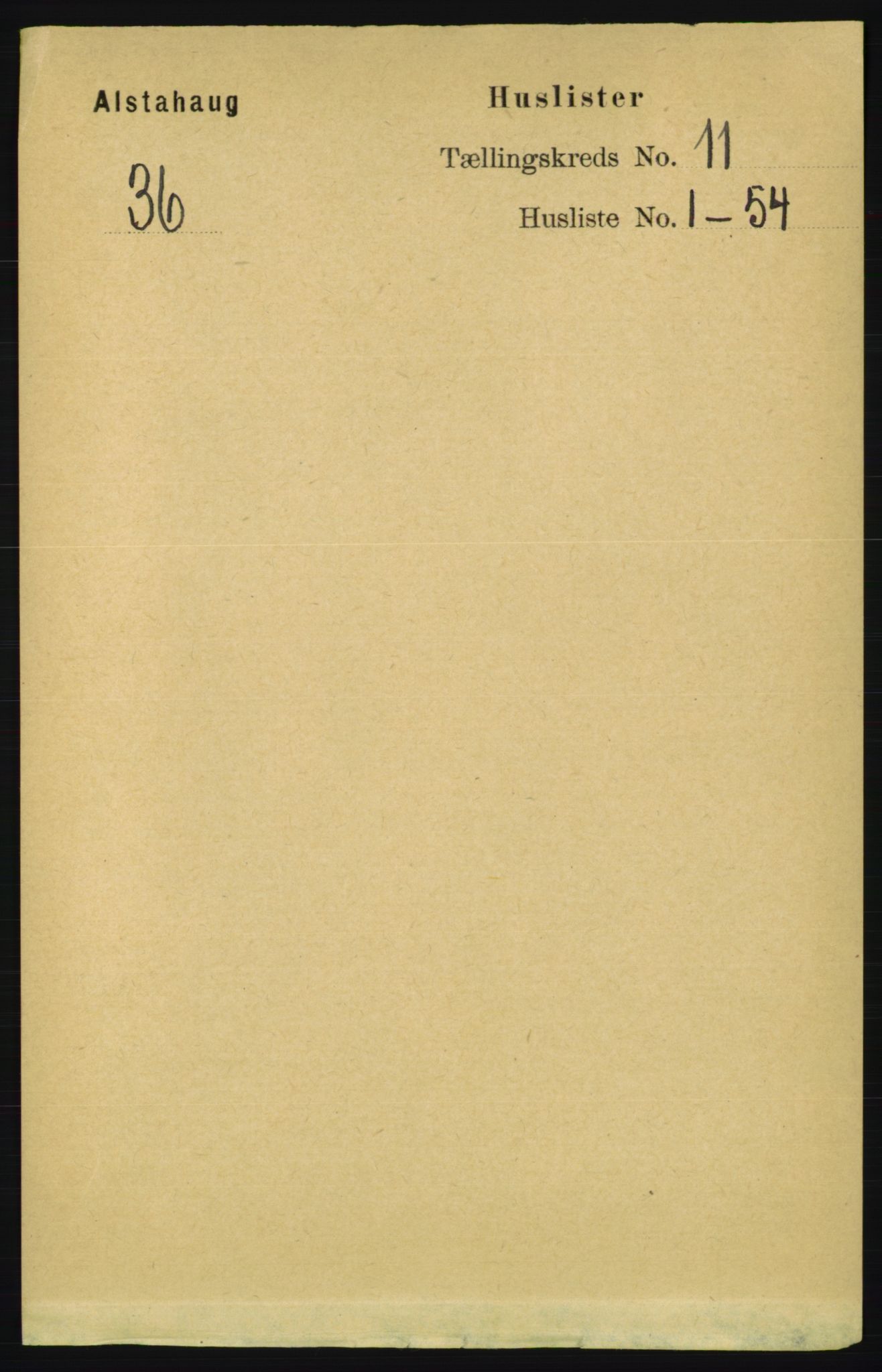 RA, 1891 census for 1820 Alstahaug, 1891, p. 3813