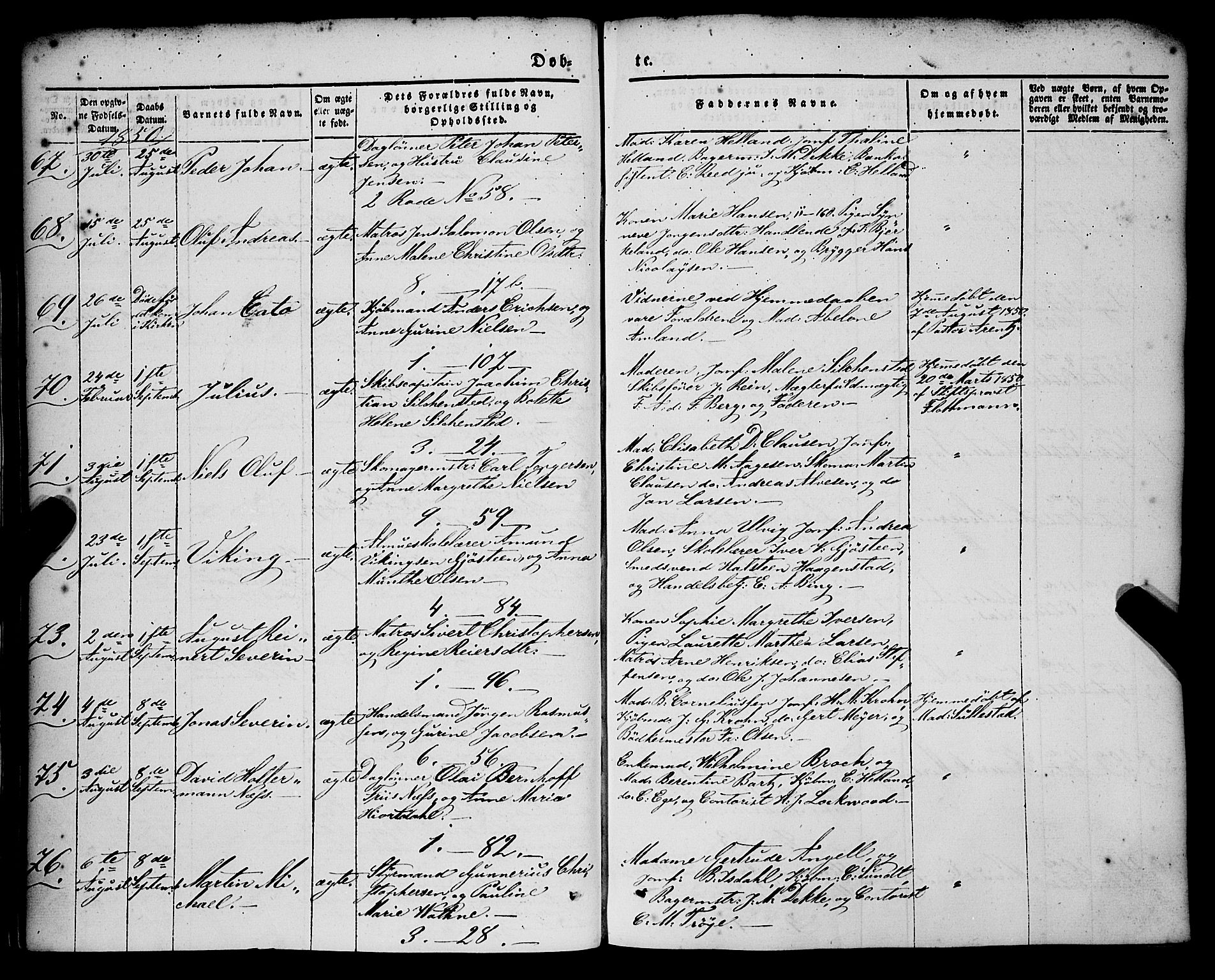 Nykirken Sokneprestembete, SAB/A-77101/H/Haa/L0014: Parish register (official) no. B 1, 1844-1858, p. 55