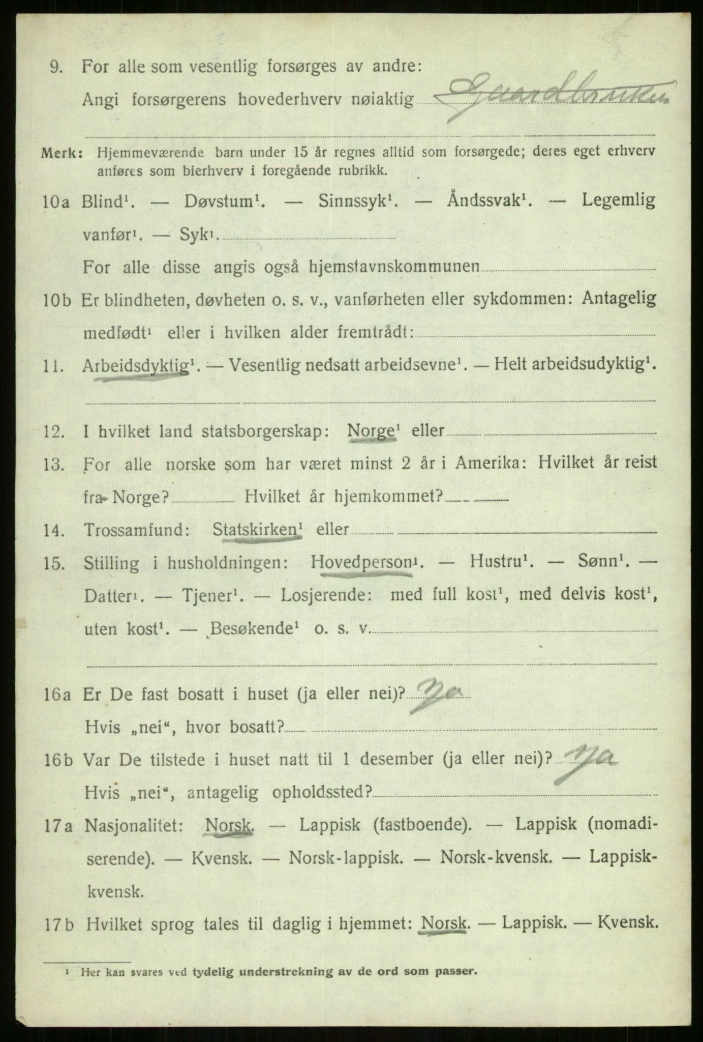 SATØ, 1920 census for Sørreisa, 1920, p. 4760