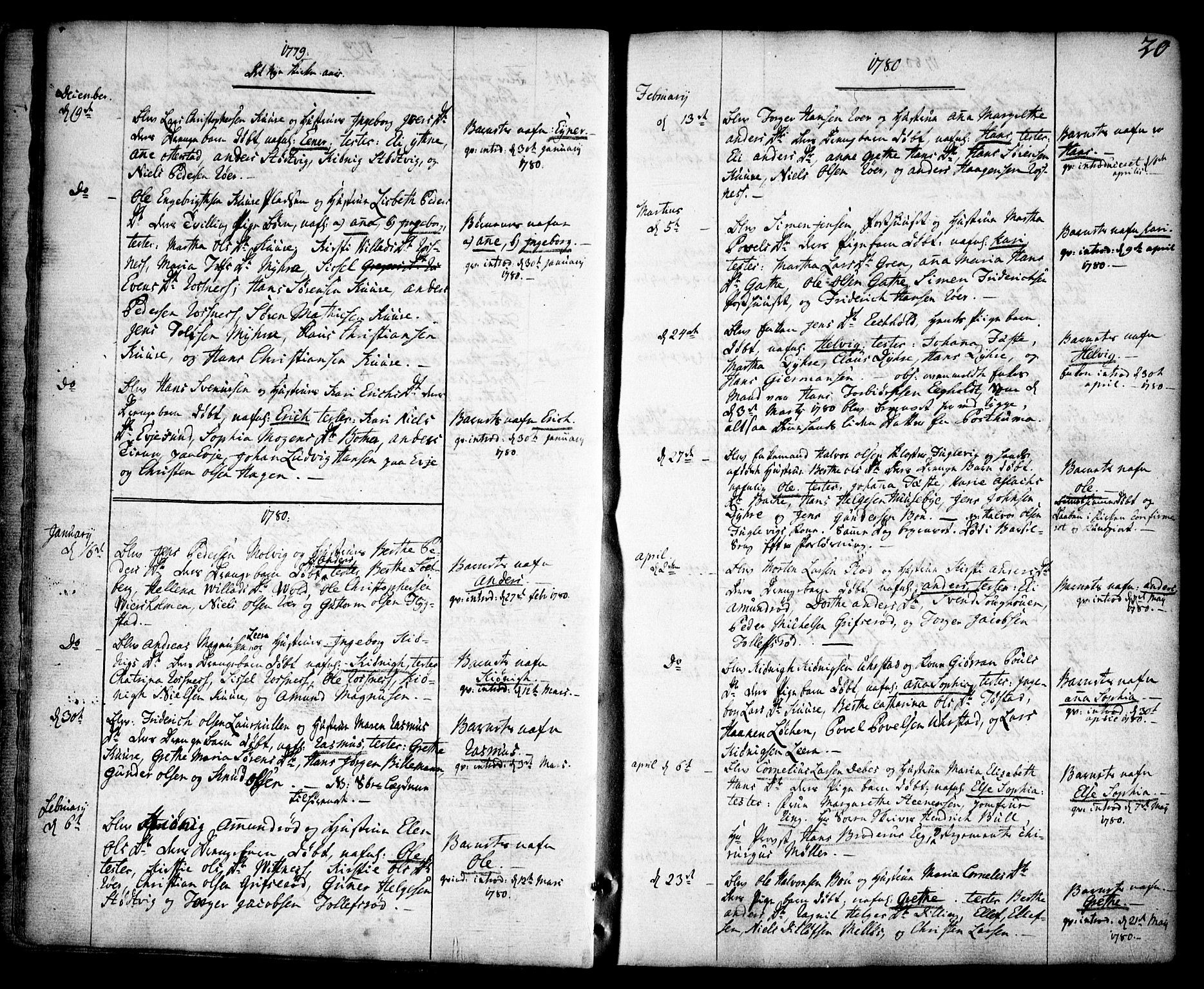 Rygge prestekontor Kirkebøker, SAO/A-10084b/F/Fa/L0002: Parish register (official) no. 2, 1771-1814, p. 20